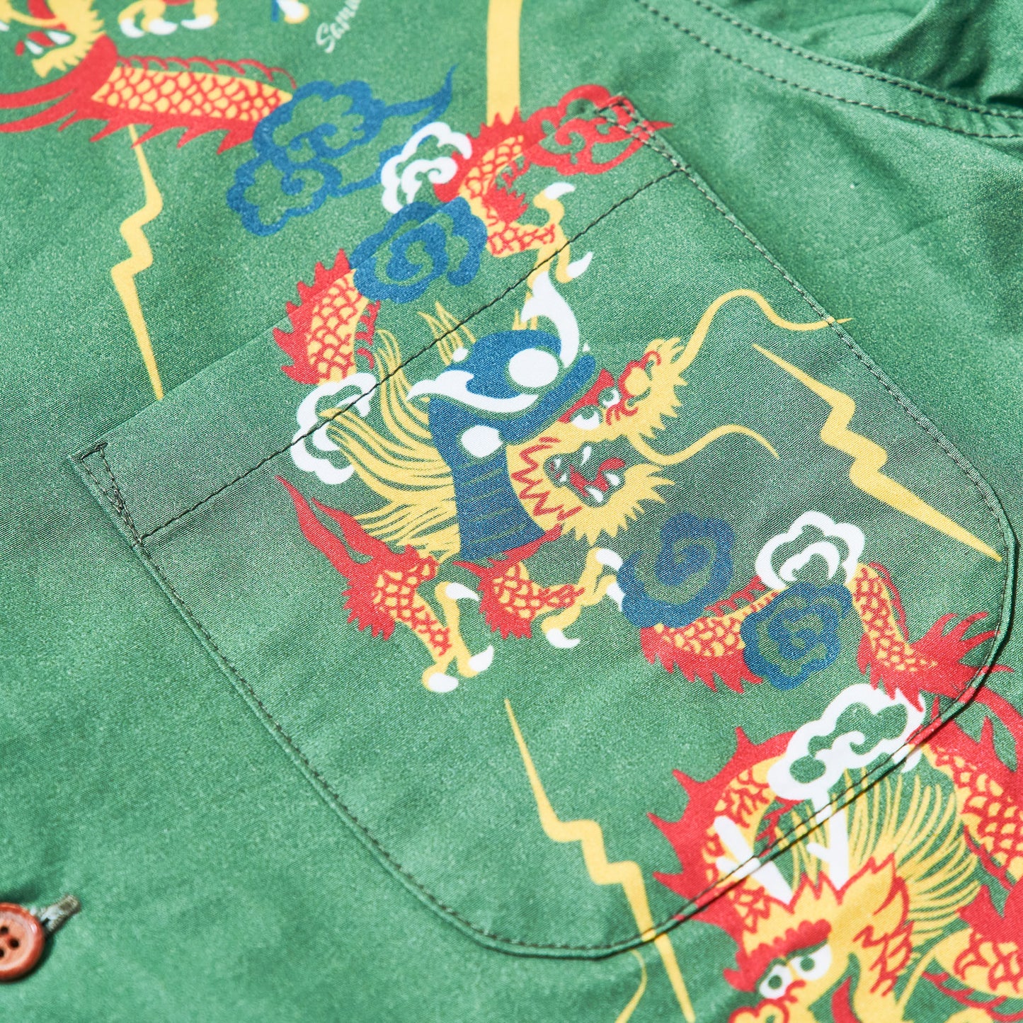 SSA24-01 DRAGON MOTIF HAWAIIAN SHIRT