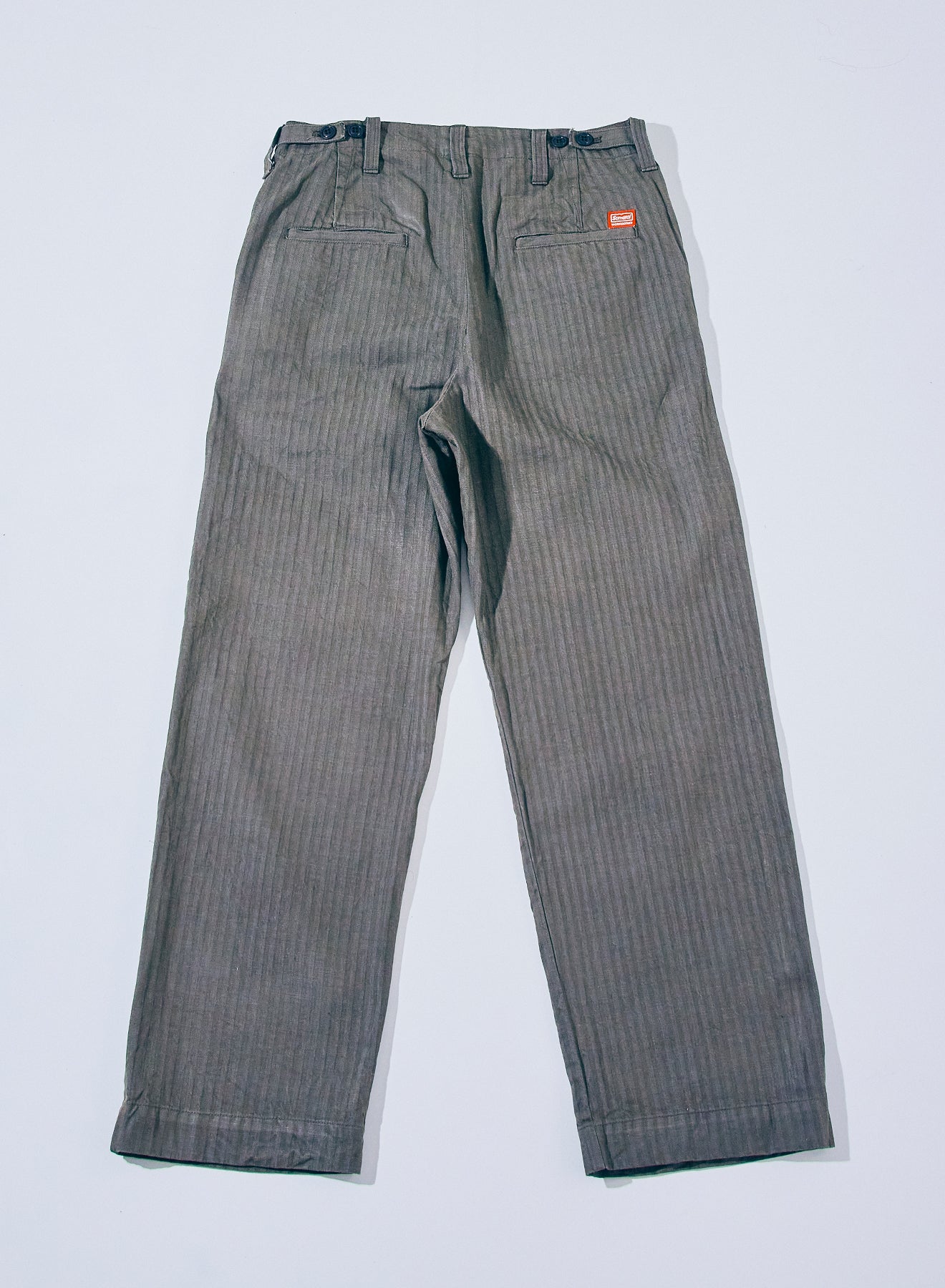 SWC600C-HBII 13oz へリンボン ワイドトラウザーズ