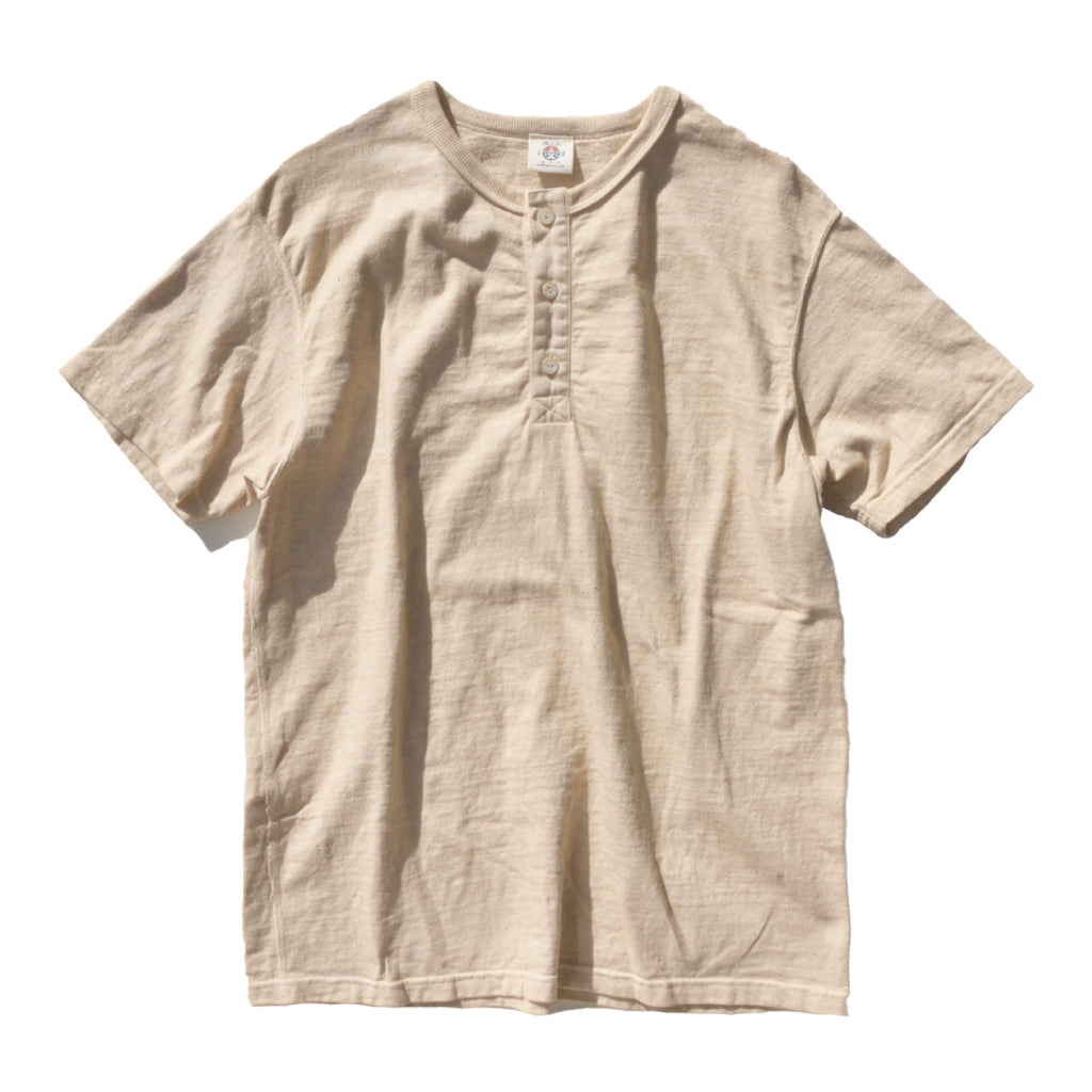 SJST-SC02 Japanese Cotton Made Henley T-Shirt