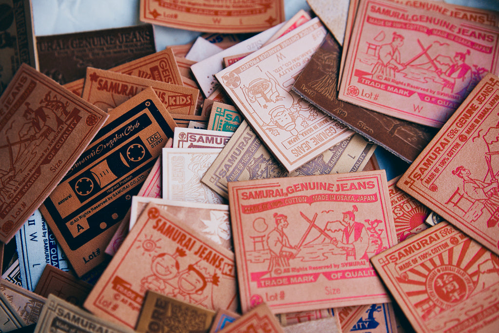 サムライジーンズを彩る革パッチ達