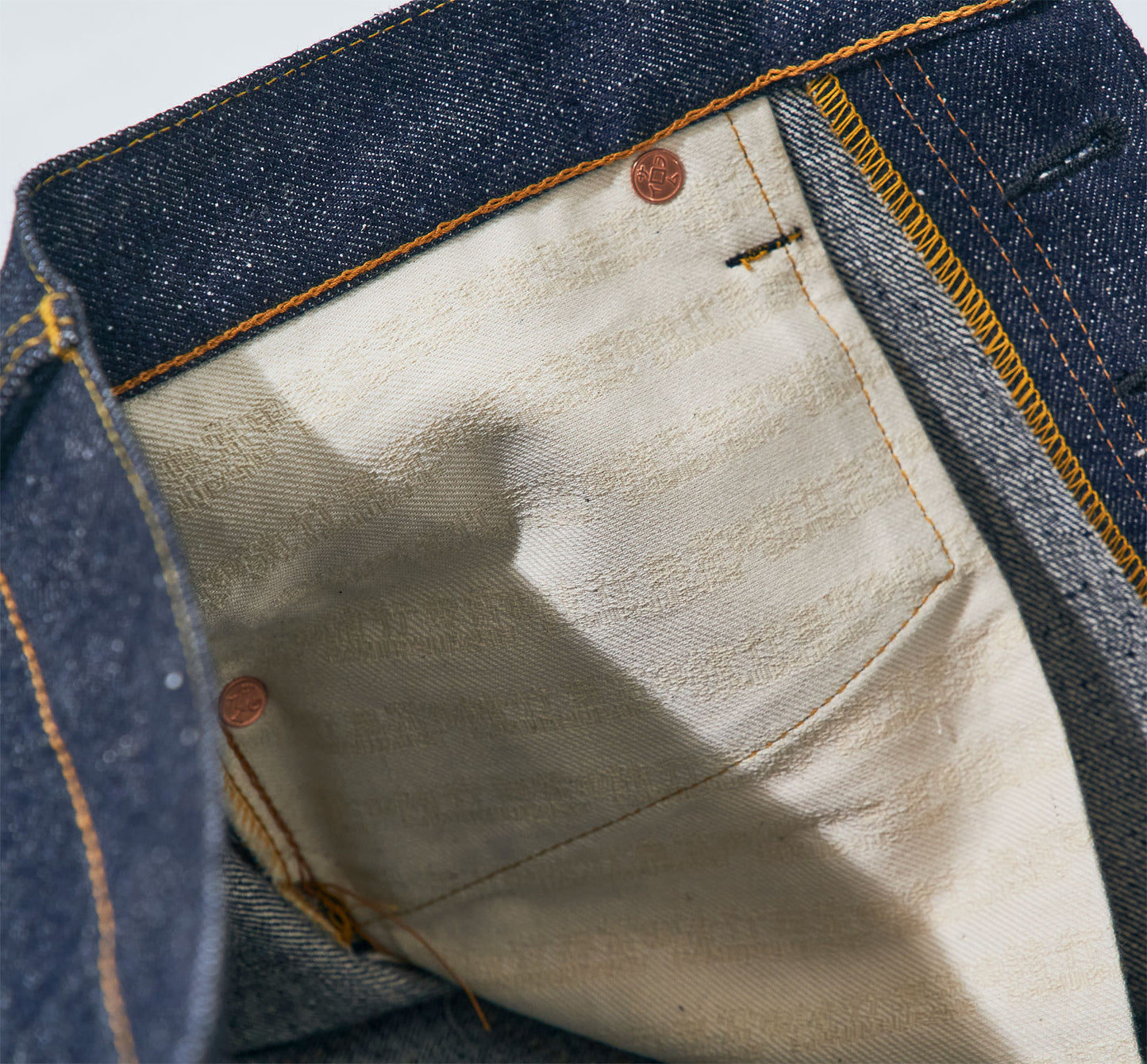 15oz INDIGO DENIM / 15oz SELVEDGE CHINO CLOTH SHORTS MID-HIGH RISE