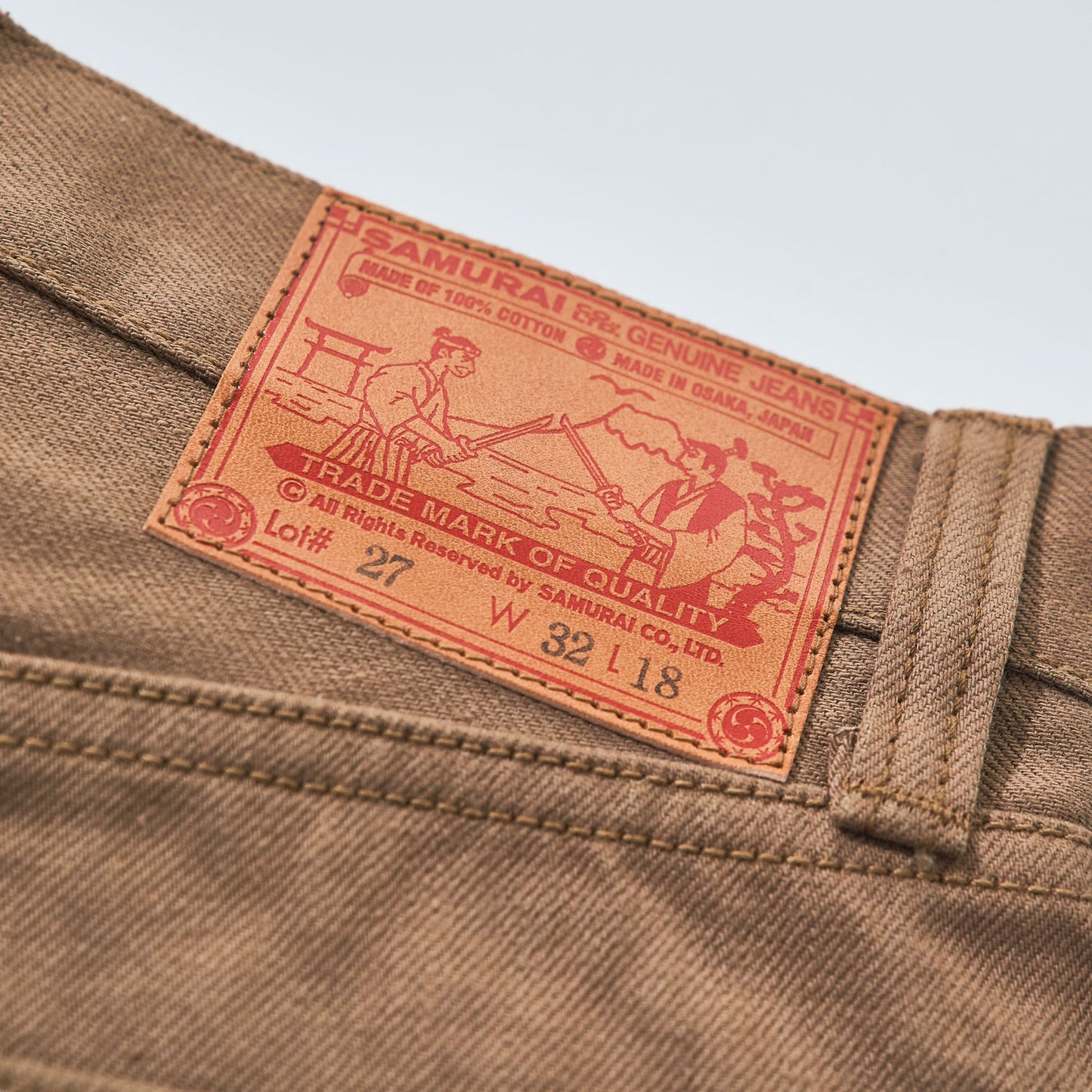 15oz INDIGO DENIM / 15oz SELVEDGE CHINO CLOTH SHORTS MID-HIGH RISE