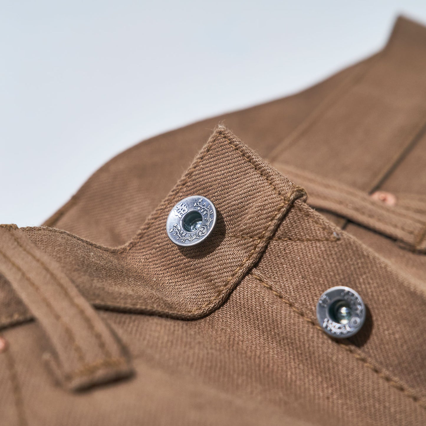 15oz INDIGO DENIM / 15oz SELVEDGE CHINO CLOTH SHORTS MID-HIGH RISE