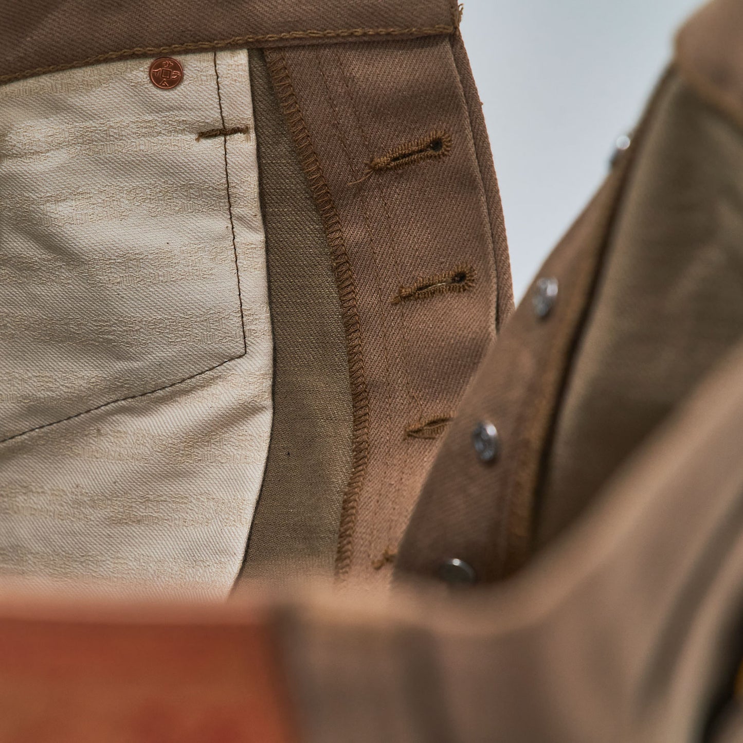 15oz INDIGO DENIM / 15oz SELVEDGE CHINO CLOTH SHORTS MID-HIGH RISE