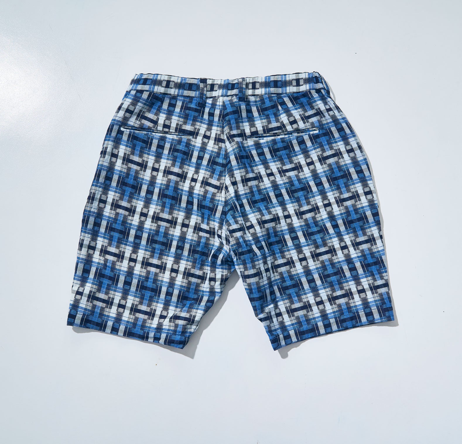 SJSP24-AK INDIGO BROKEN LATTICE EASY SHORTS – SAMURAI JEANS ONLINE