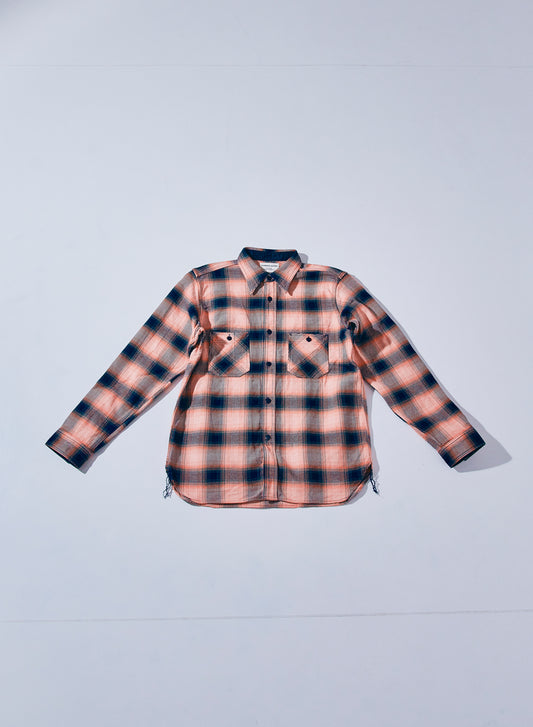 SIN25-01 Rope Dyed Indigo Flannel Shirt