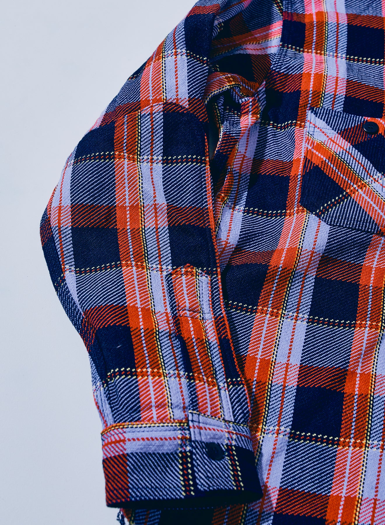 SIN25-01 Rope Dyed Indigo Flannel Shirt