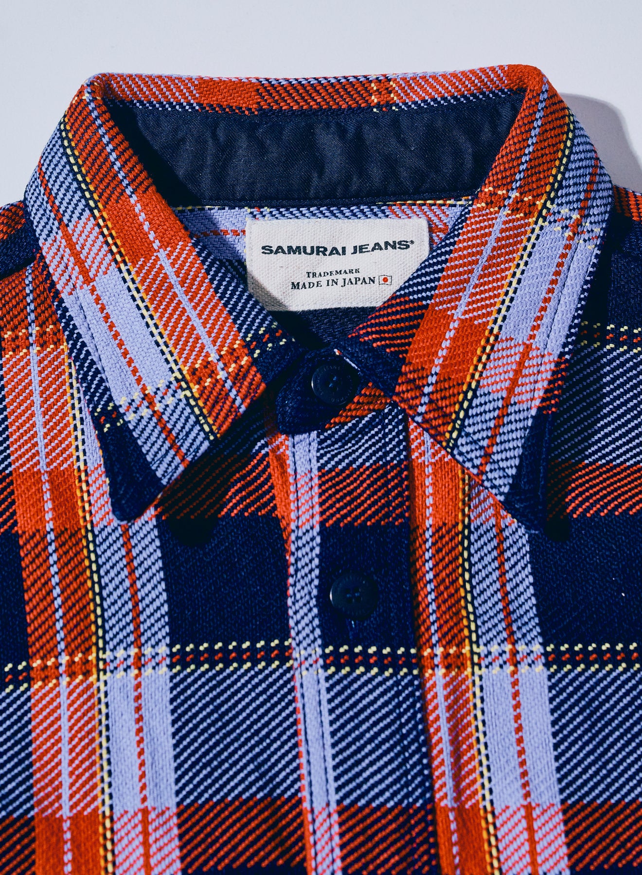 SIN25-01 Rope Dyed Indigo Flannel Shirt