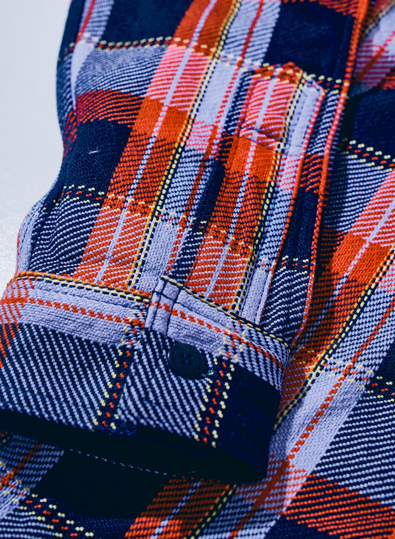 SIN25-01 Rope Dyed Indigo Flannel Shirt