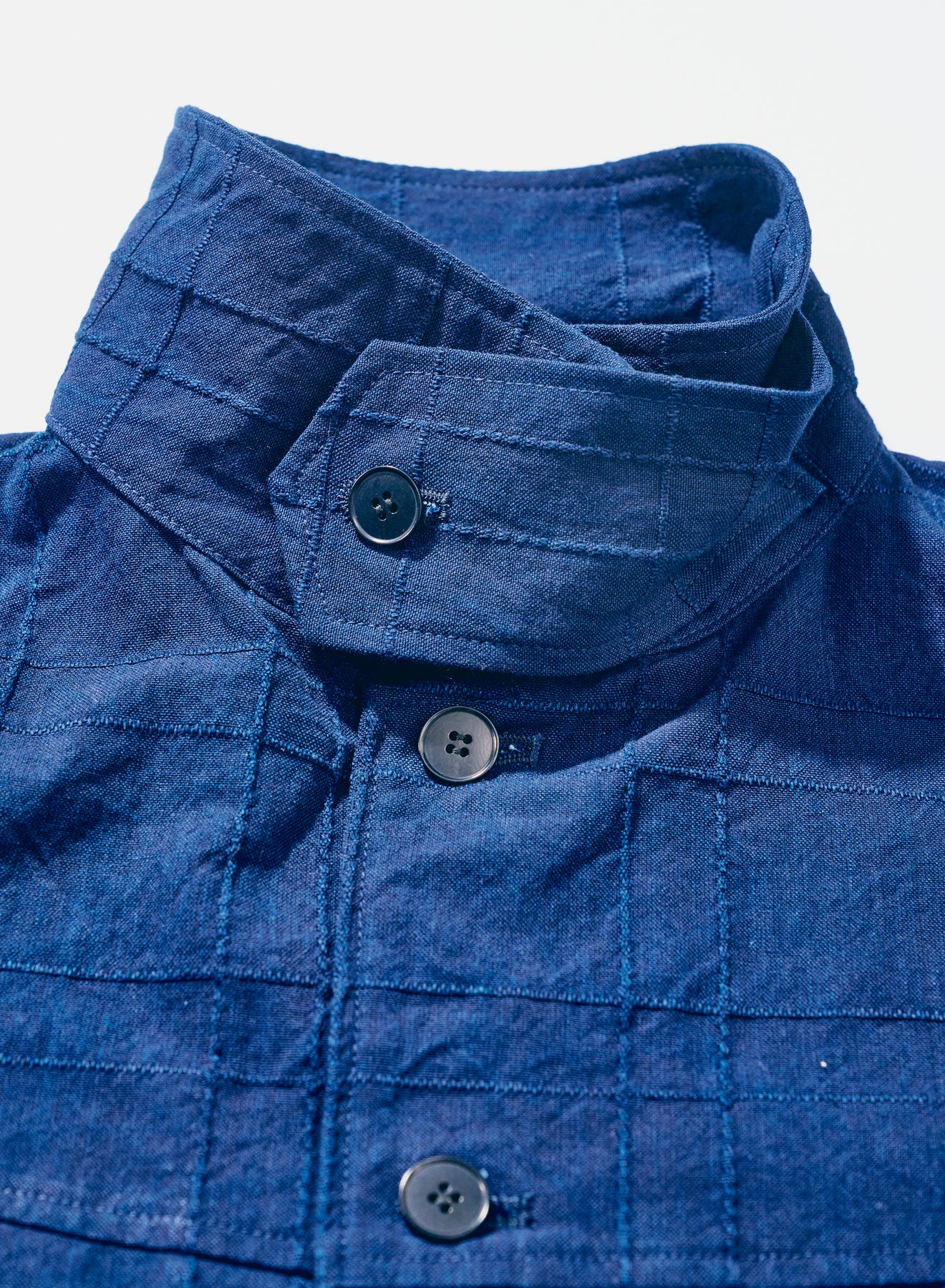 SJSJK26-ARS (Indigo Sashiko Lattice Dobby Jacket)