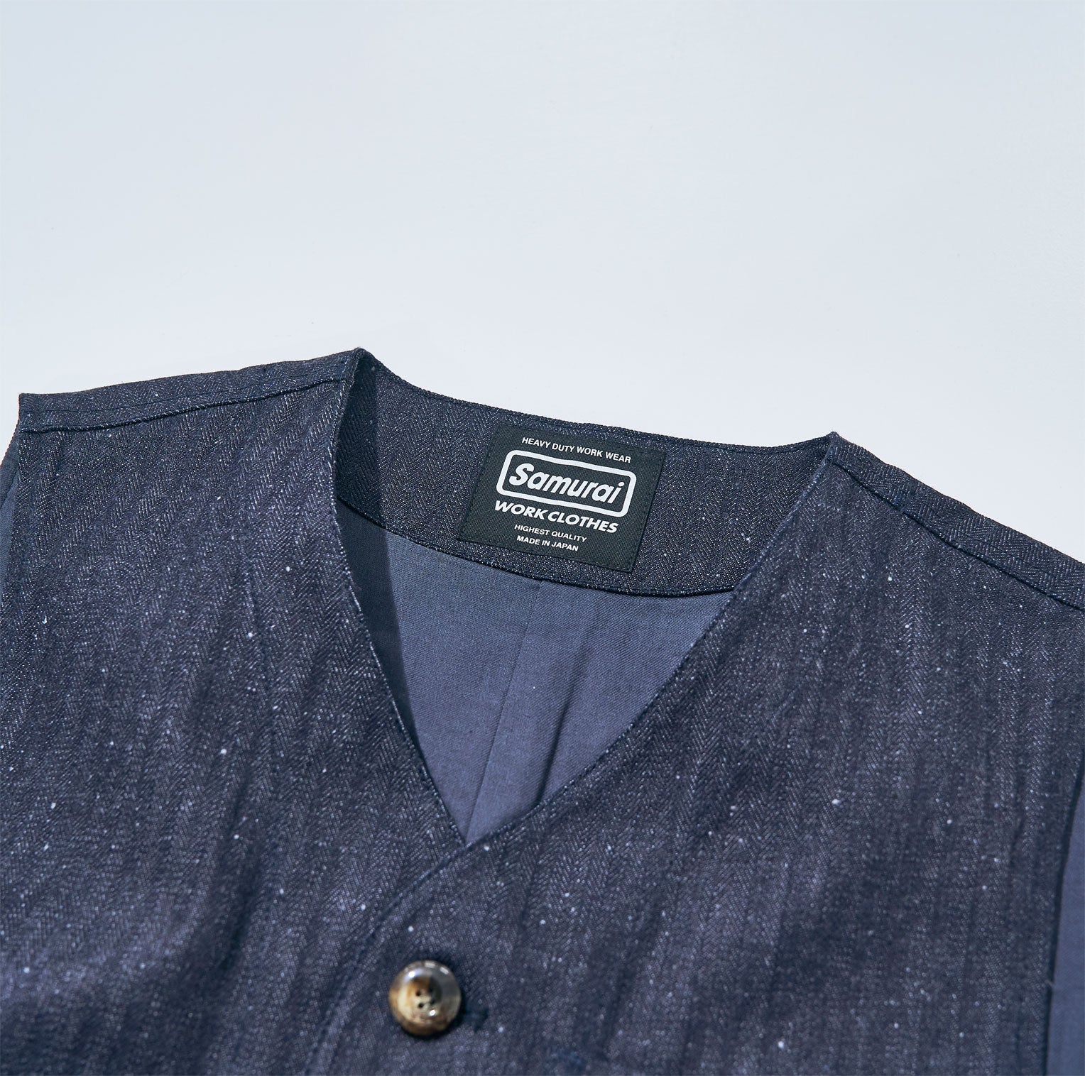 SWCVT24-HB HERRINGBONE VEST – SAMURAI JEANS ONLINE STORE