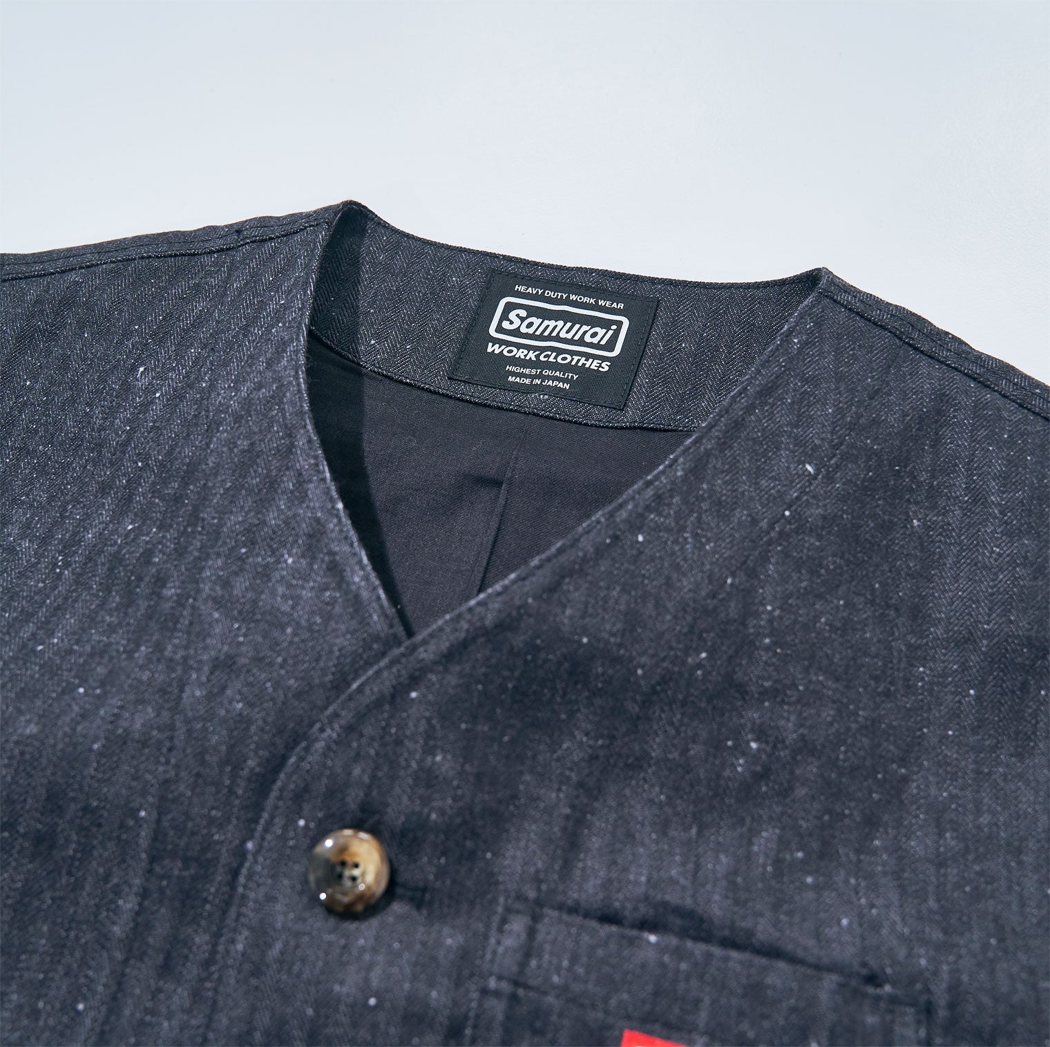 SWCVT24-HB HERRINGBONE VEST – SAMURAI JEANS ONLINE STORE