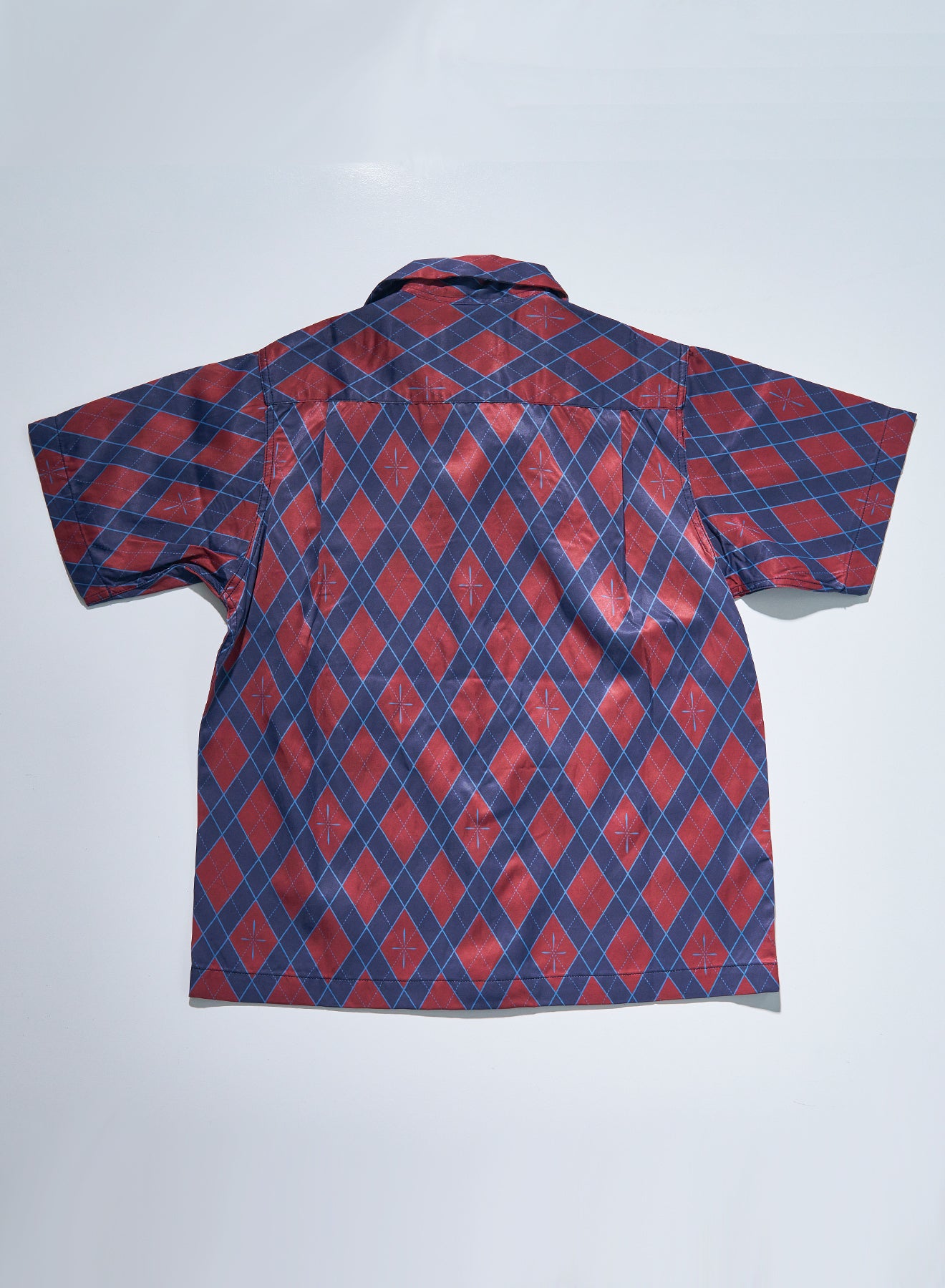 HSA25-01  蛇アーガイル総柄シャツ