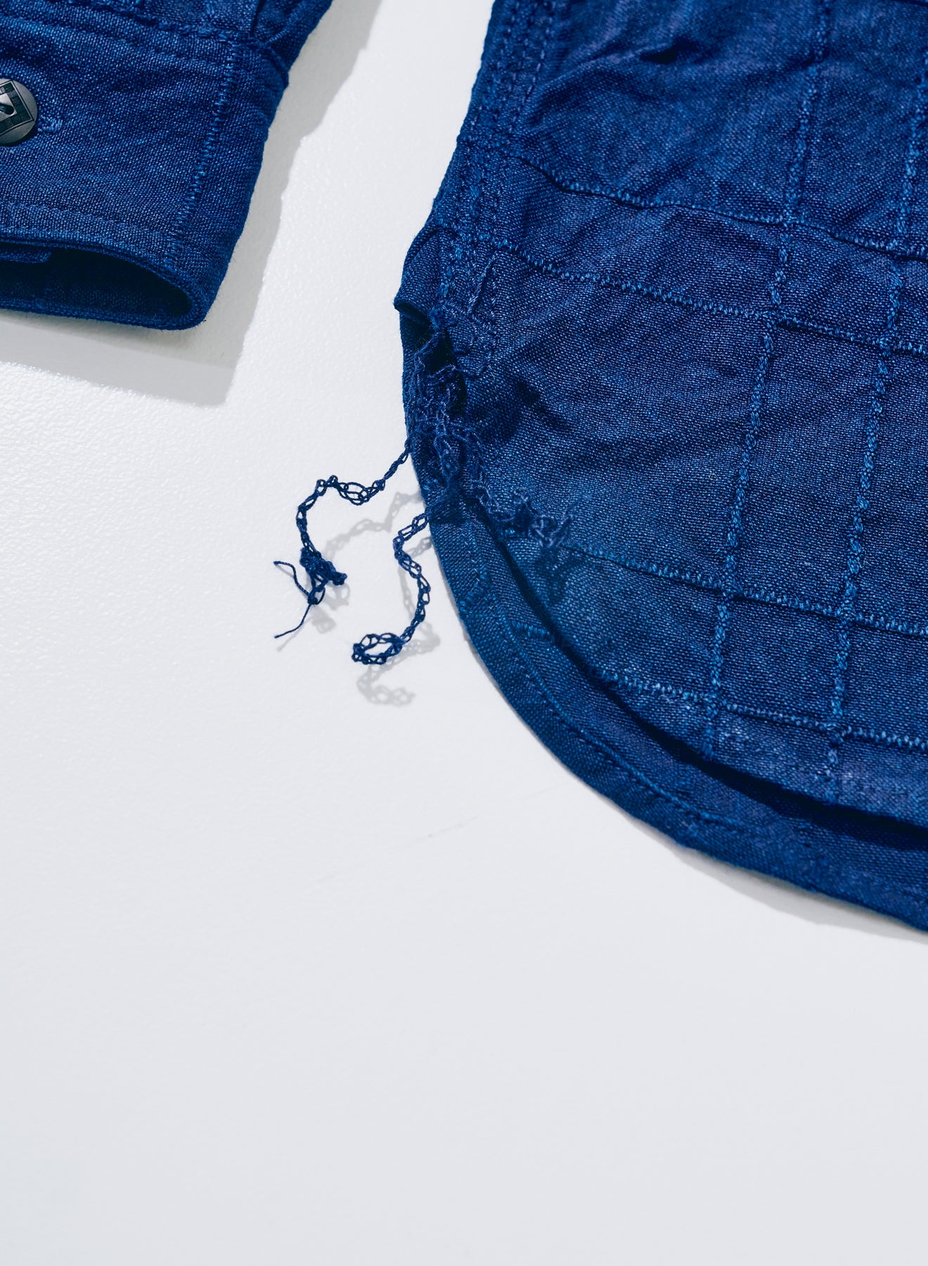 SSS26-ARS (Indigo Sashiko Lattice Dobby Work Shirt )