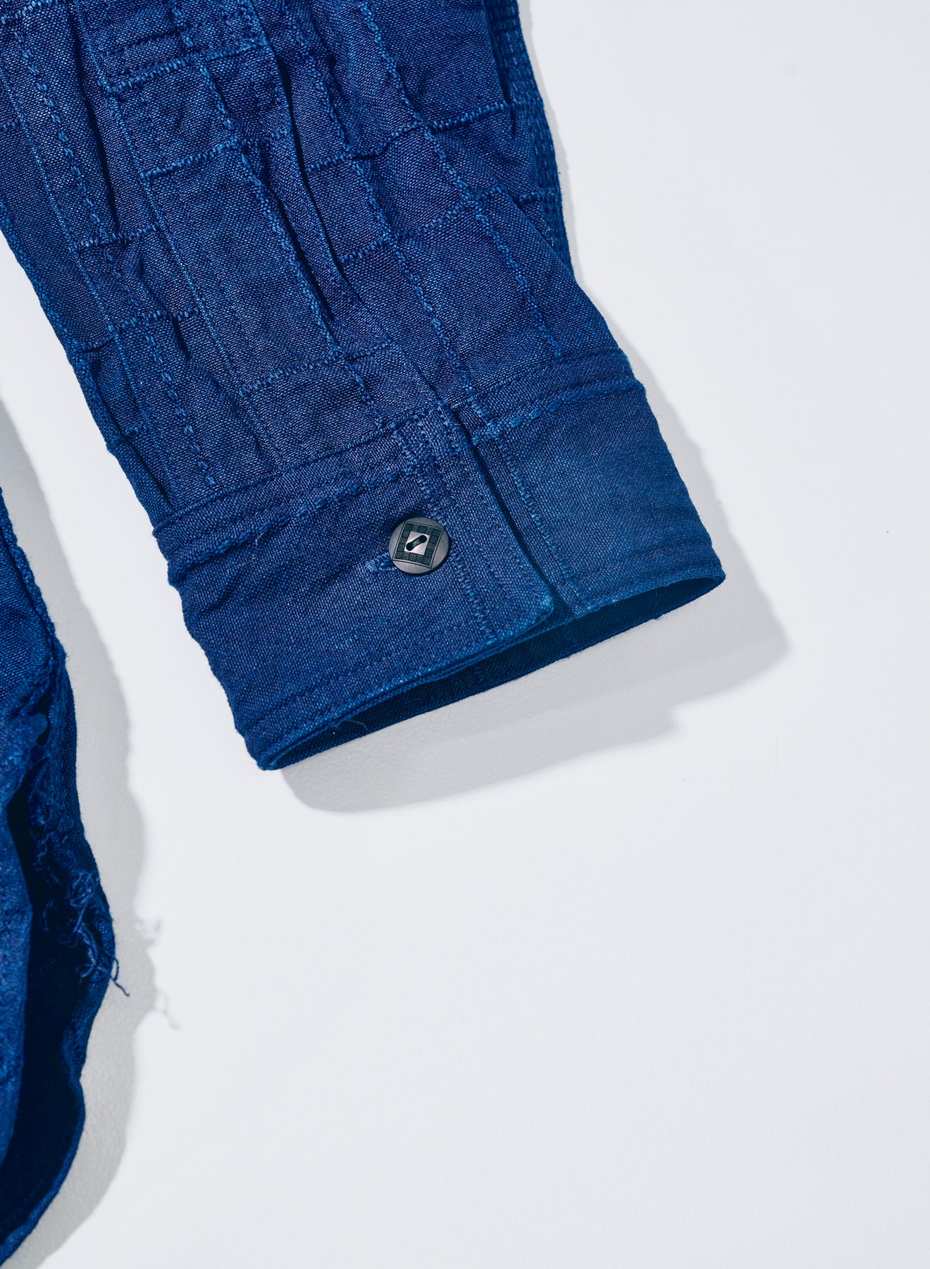 SSS26-ARS (Indigo Sashiko Lattice Dobby Work Shirt ) – SAMURAI