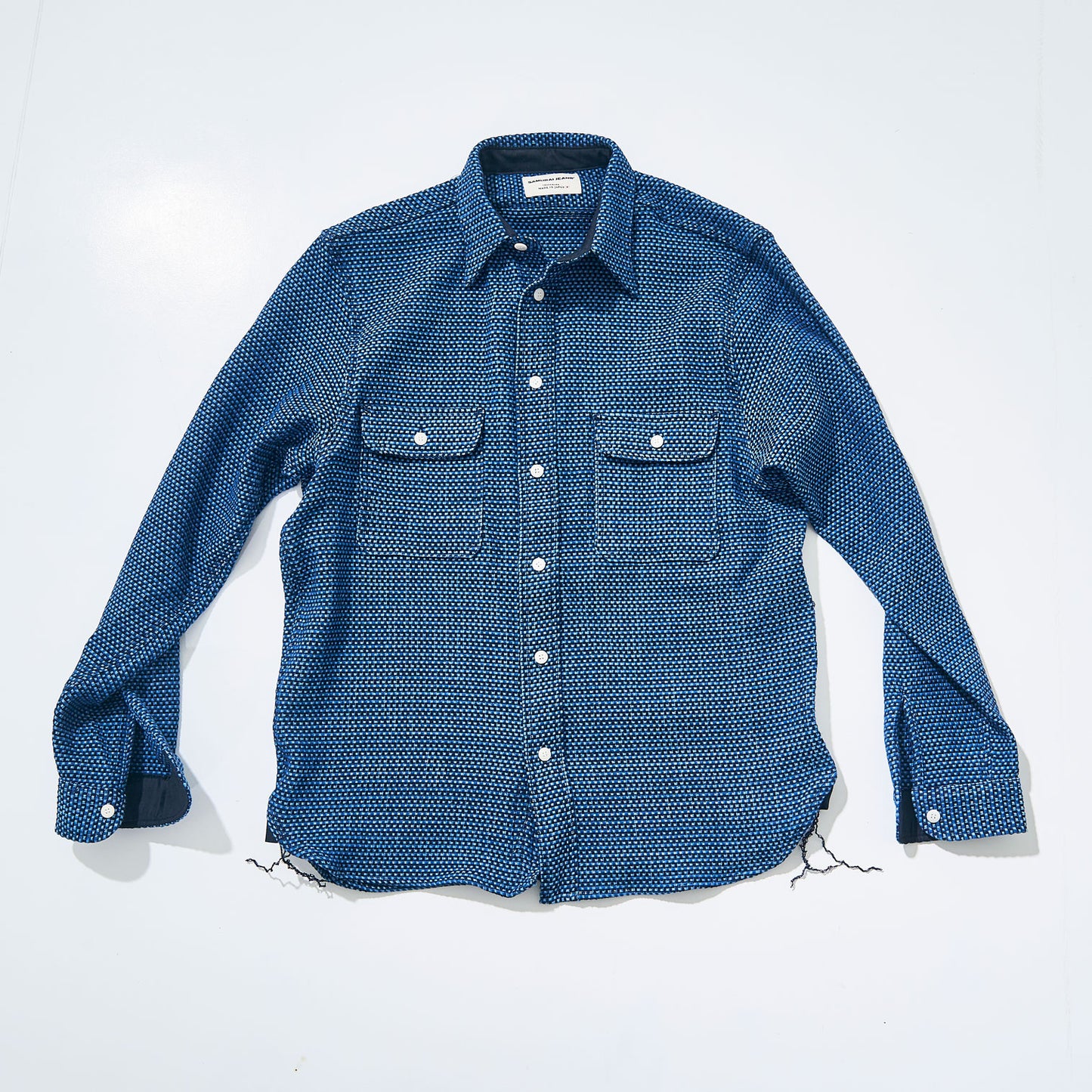 SSS24-01  AIZOME THICK OXFORD WORK SHIRT