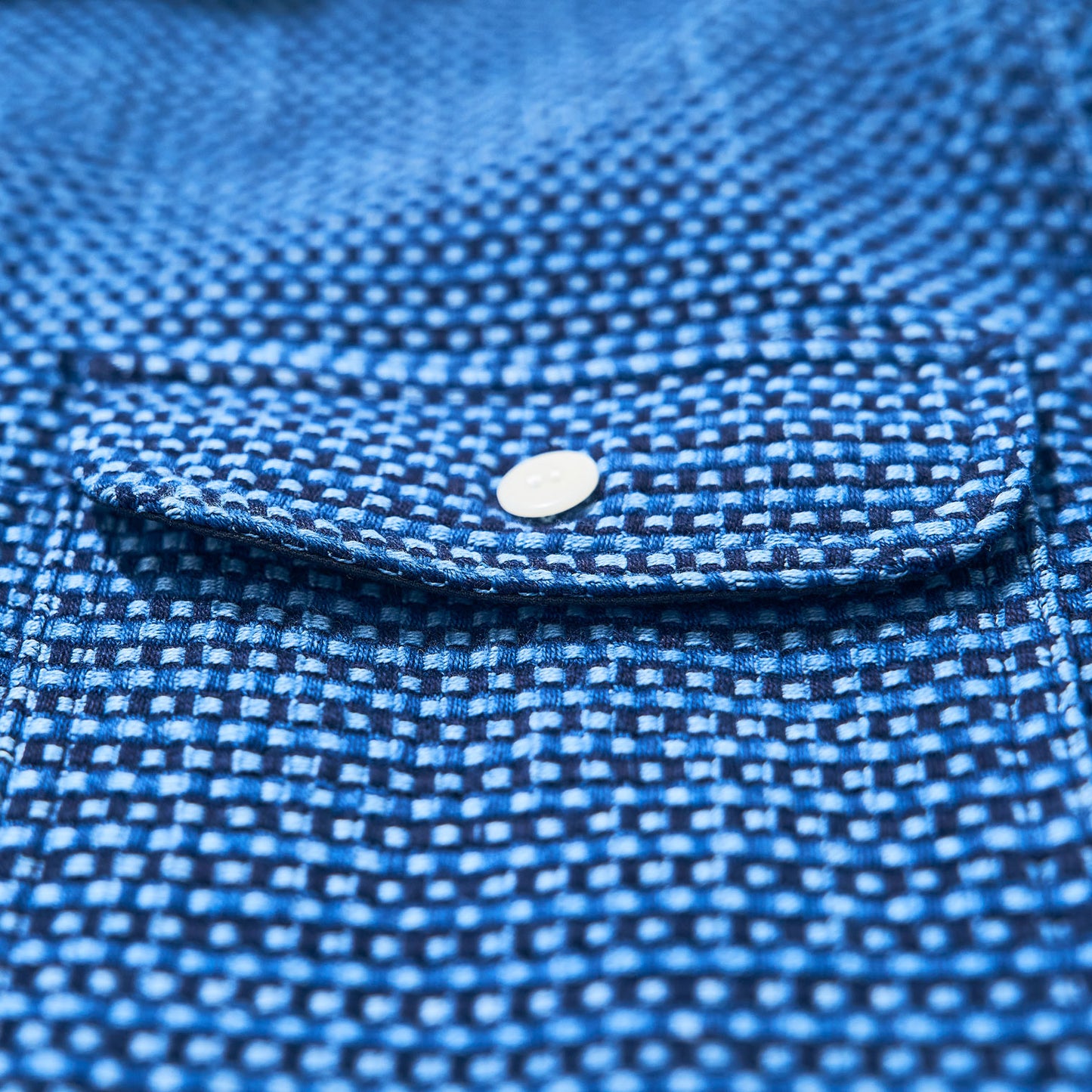 SSS24-01  AIZOME THICK OXFORD WORK SHIRT