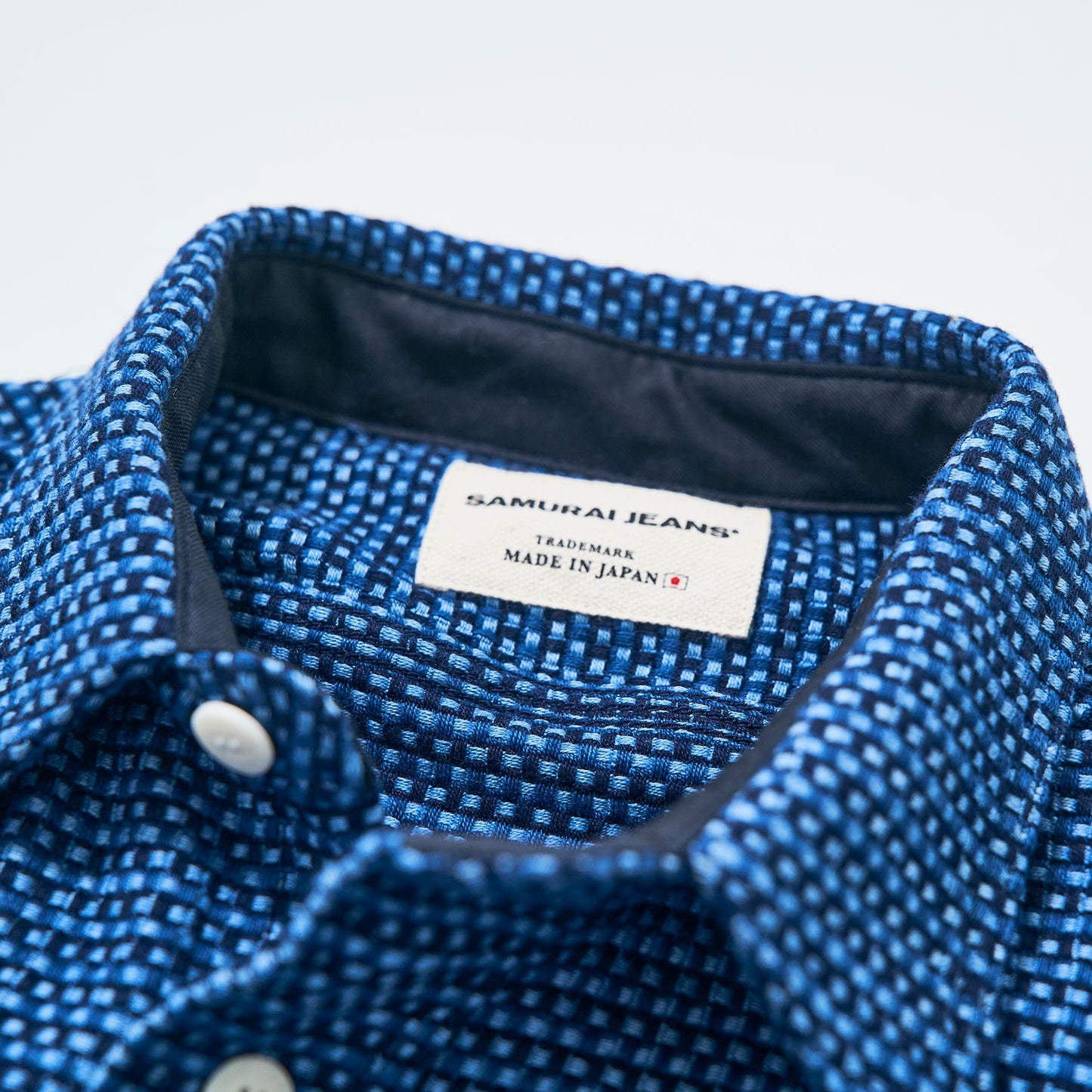 SSS24-01  AIZOME THICK OXFORD WORK SHIRT