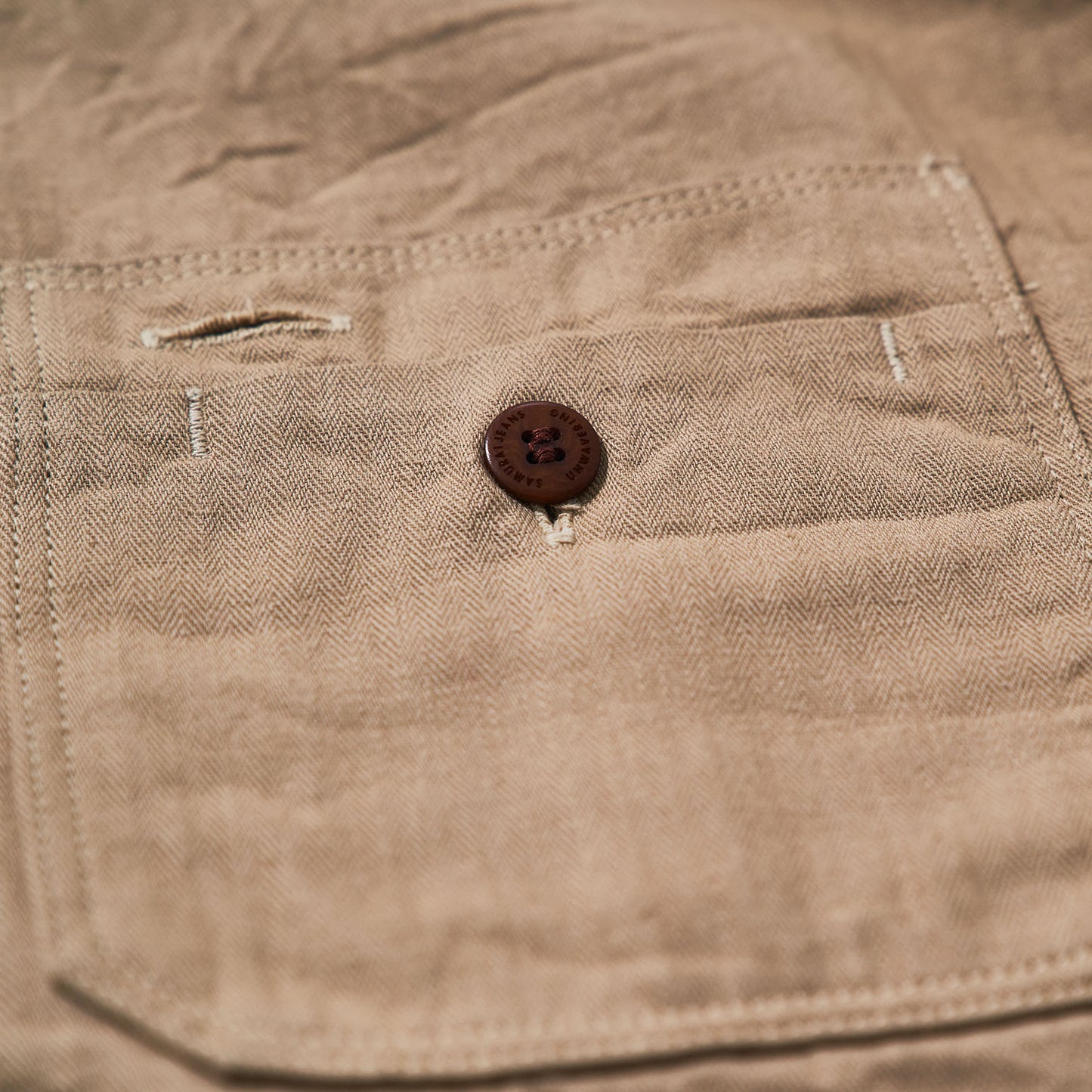 SJCBS24-HB  SELVEDGE HERRINGBONE SHIRT