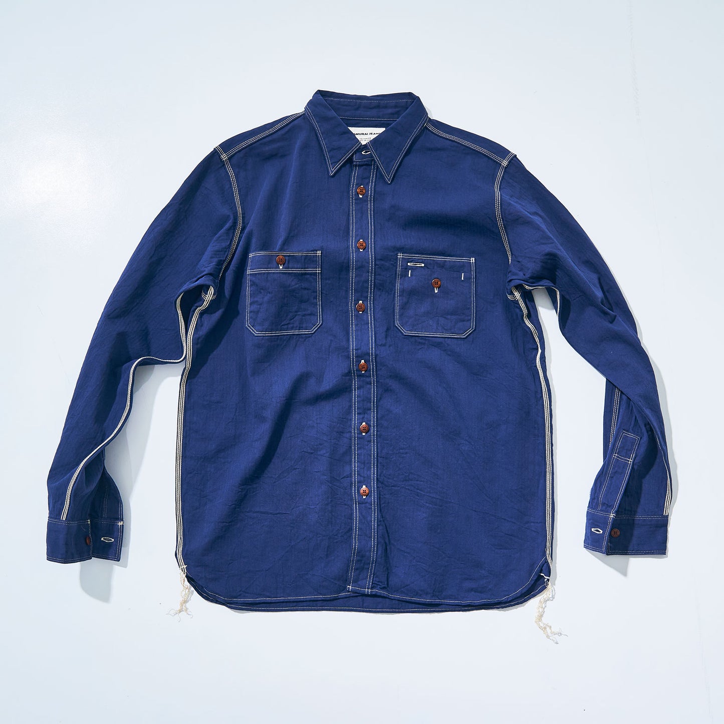 SJCBS24-HB  SELVEDGE HERRINGBONE SHIRT