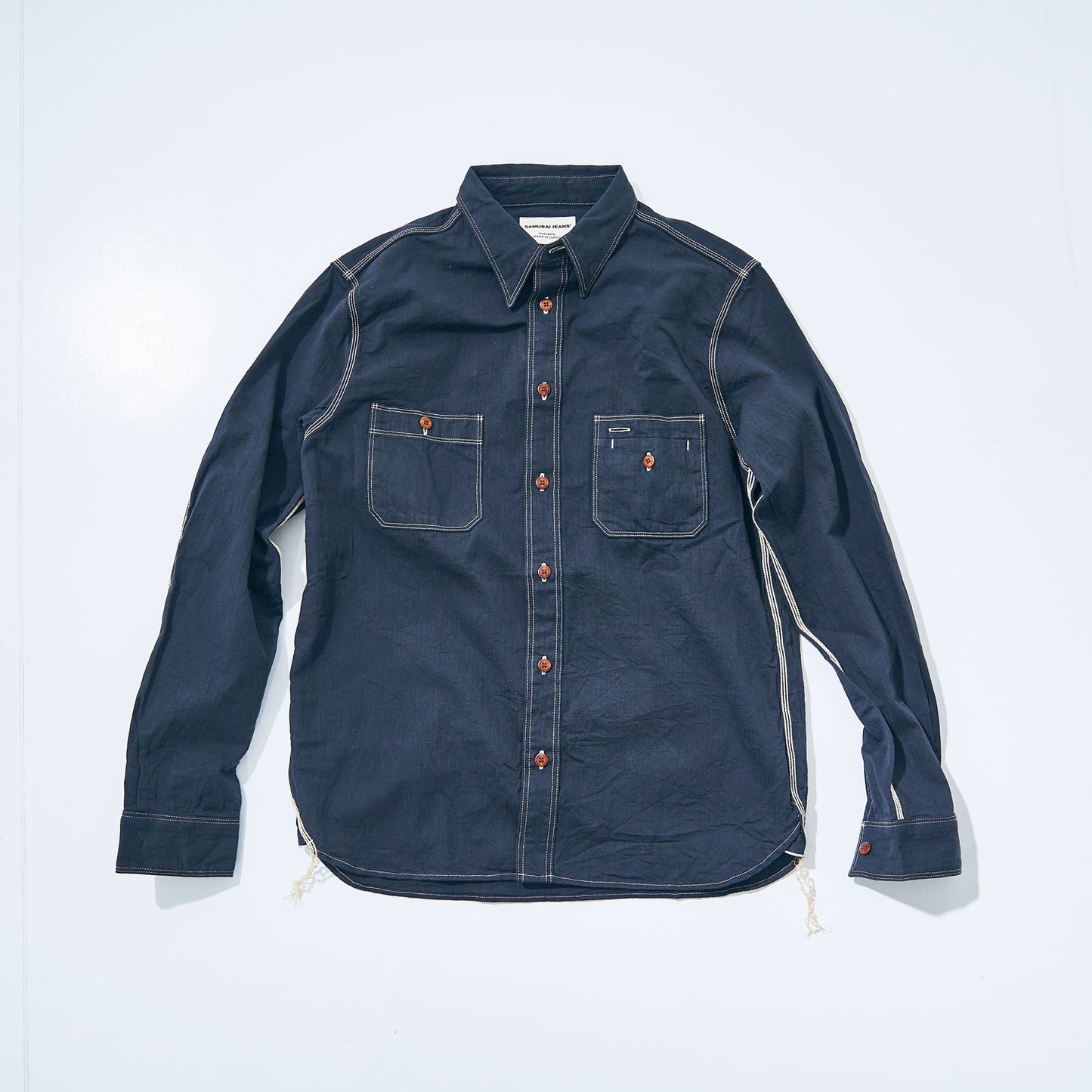 SJCBS24-HB  SELVEDGE HERRINGBONE SHIRT