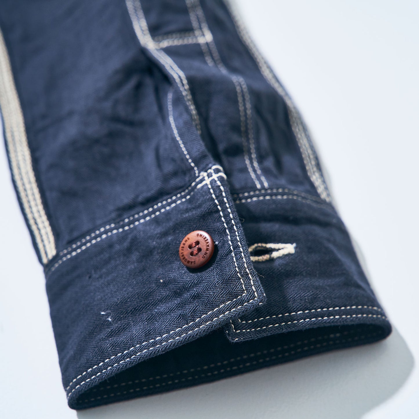 SJCBS24-HB  SELVEDGE HERRINGBONE SHIRT