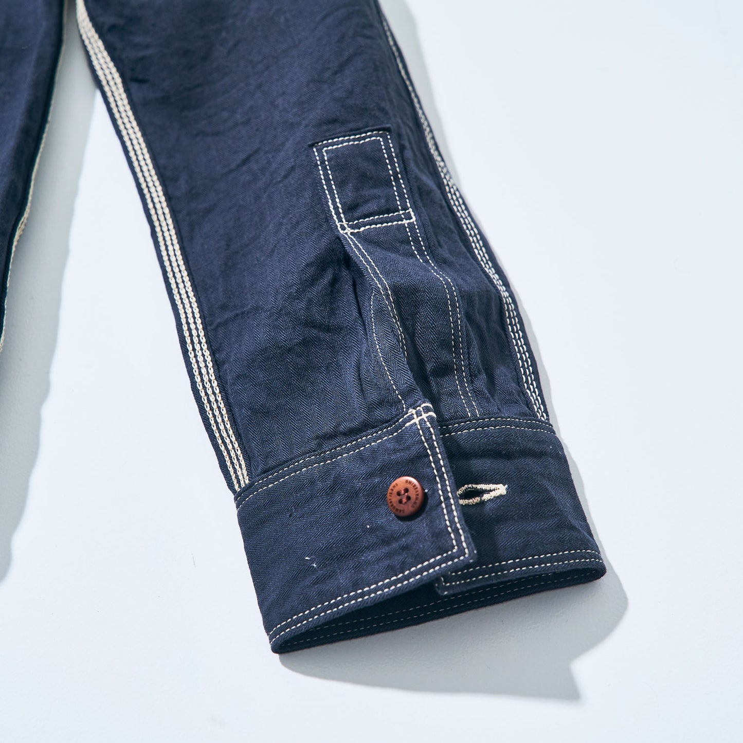 SJCBS24-HB  SELVEDGE HERRINGBONE SHIRT