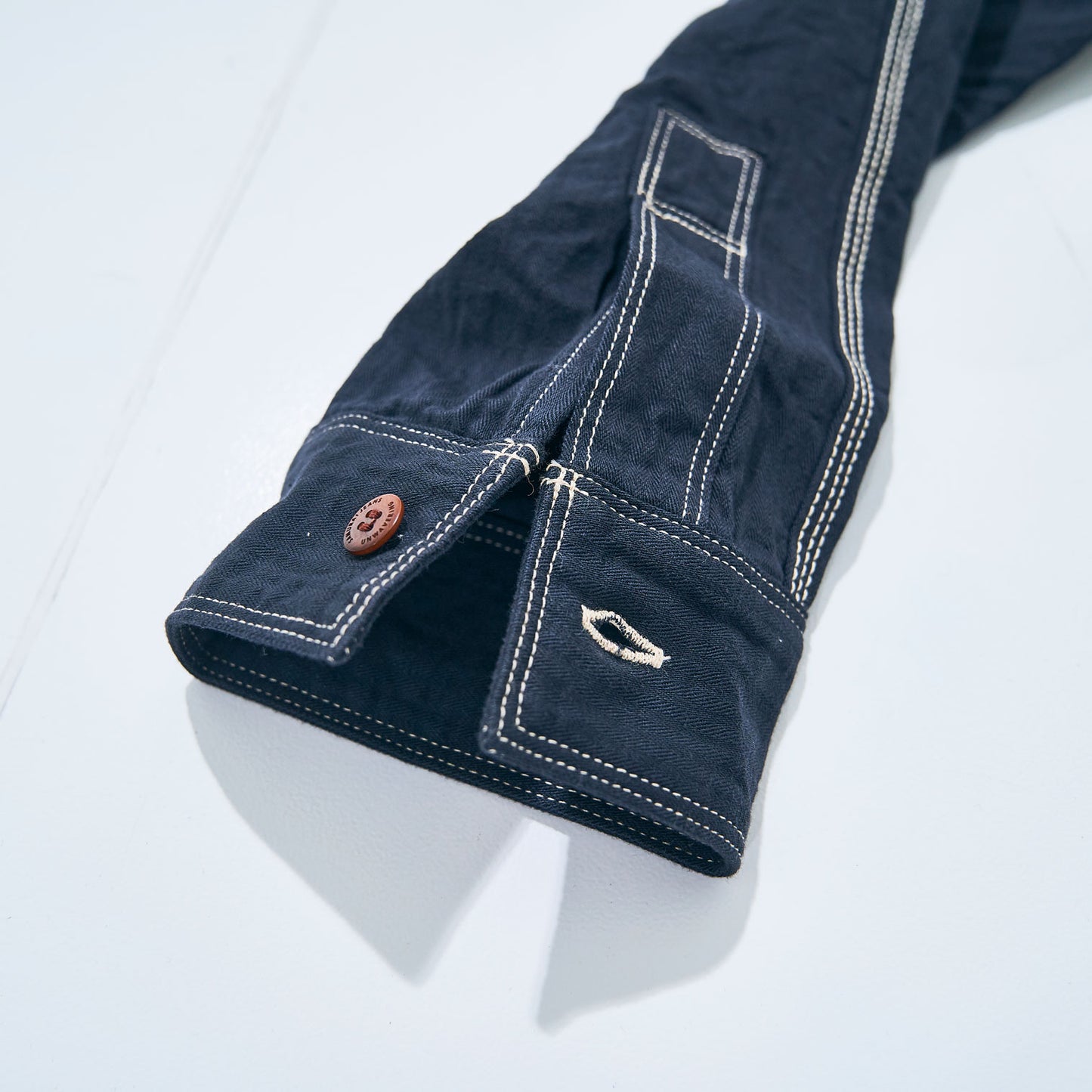 SJCBS24-HB  SELVEDGE HERRINGBONE SHIRT