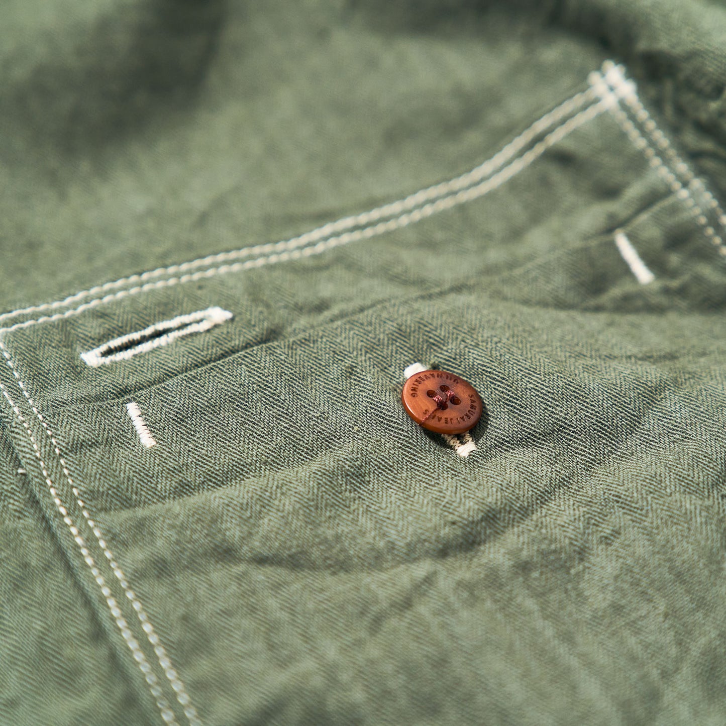 SJCBS24-HB  SELVEDGE HERRINGBONE SHIRT