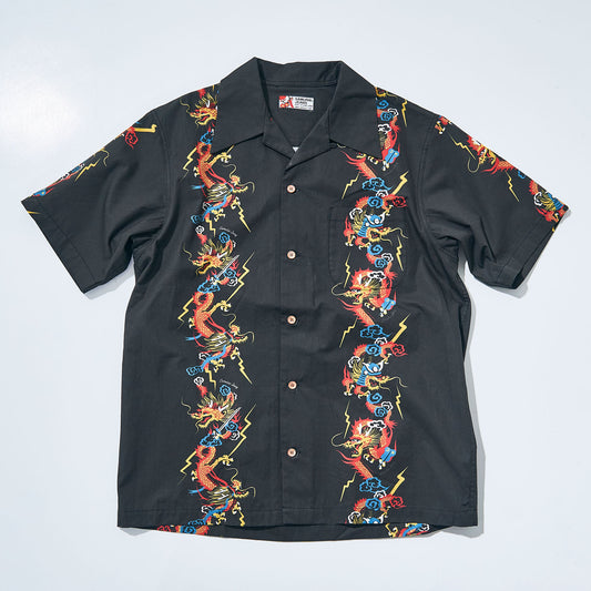 SSA24-01 DRAGON MOTIF HAWAIIAN SHIRT