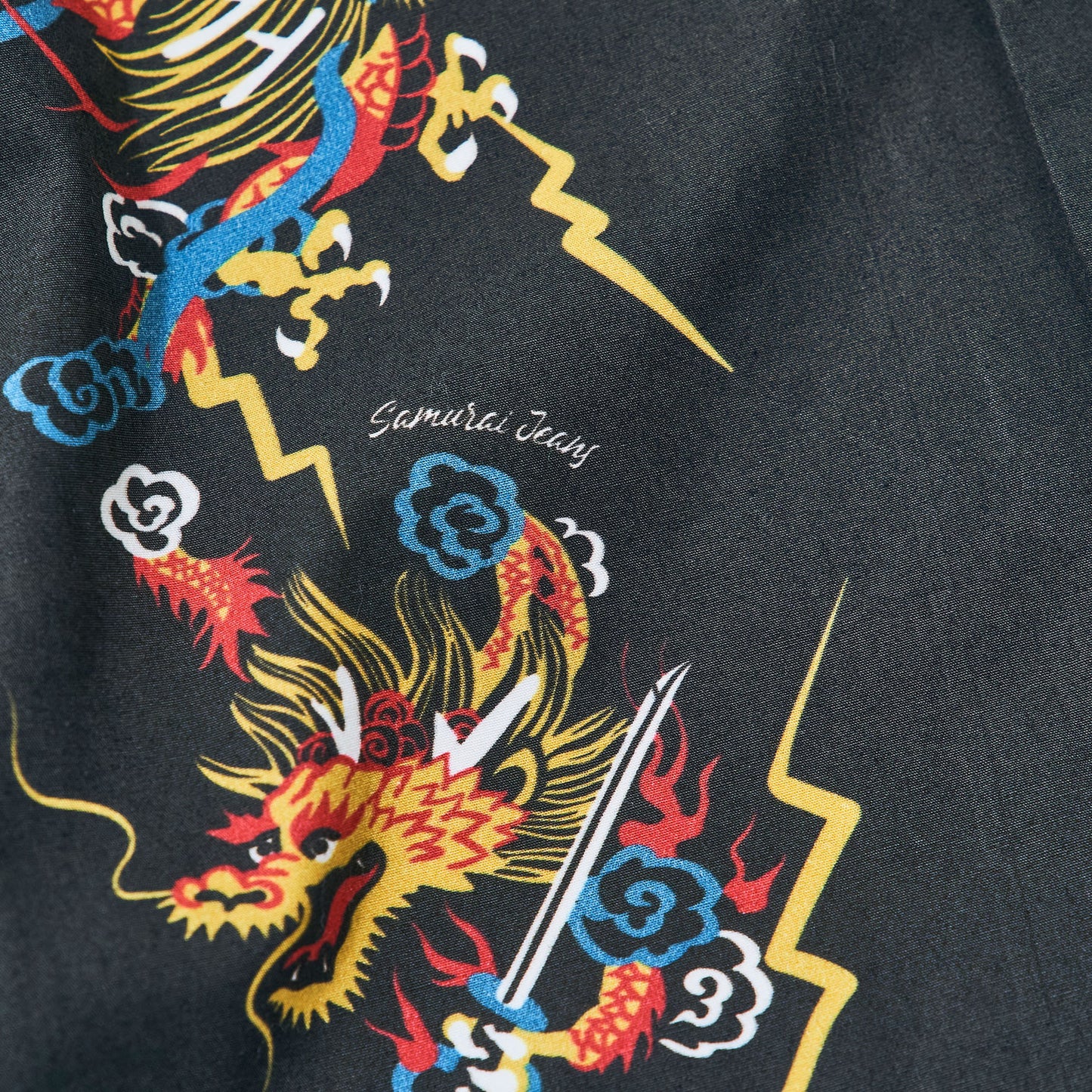 SSA24-01 DRAGON MOTIF HAWAIIAN SHIRT