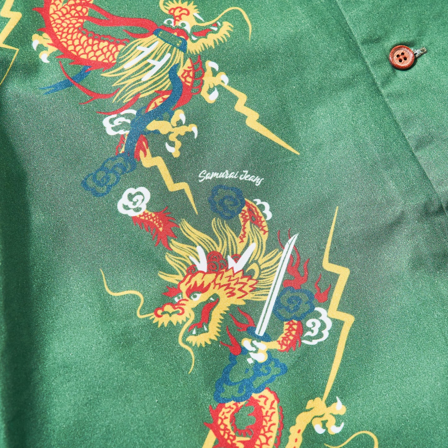SSA24-01 DRAGON MOTIF HAWAIIAN SHIRT