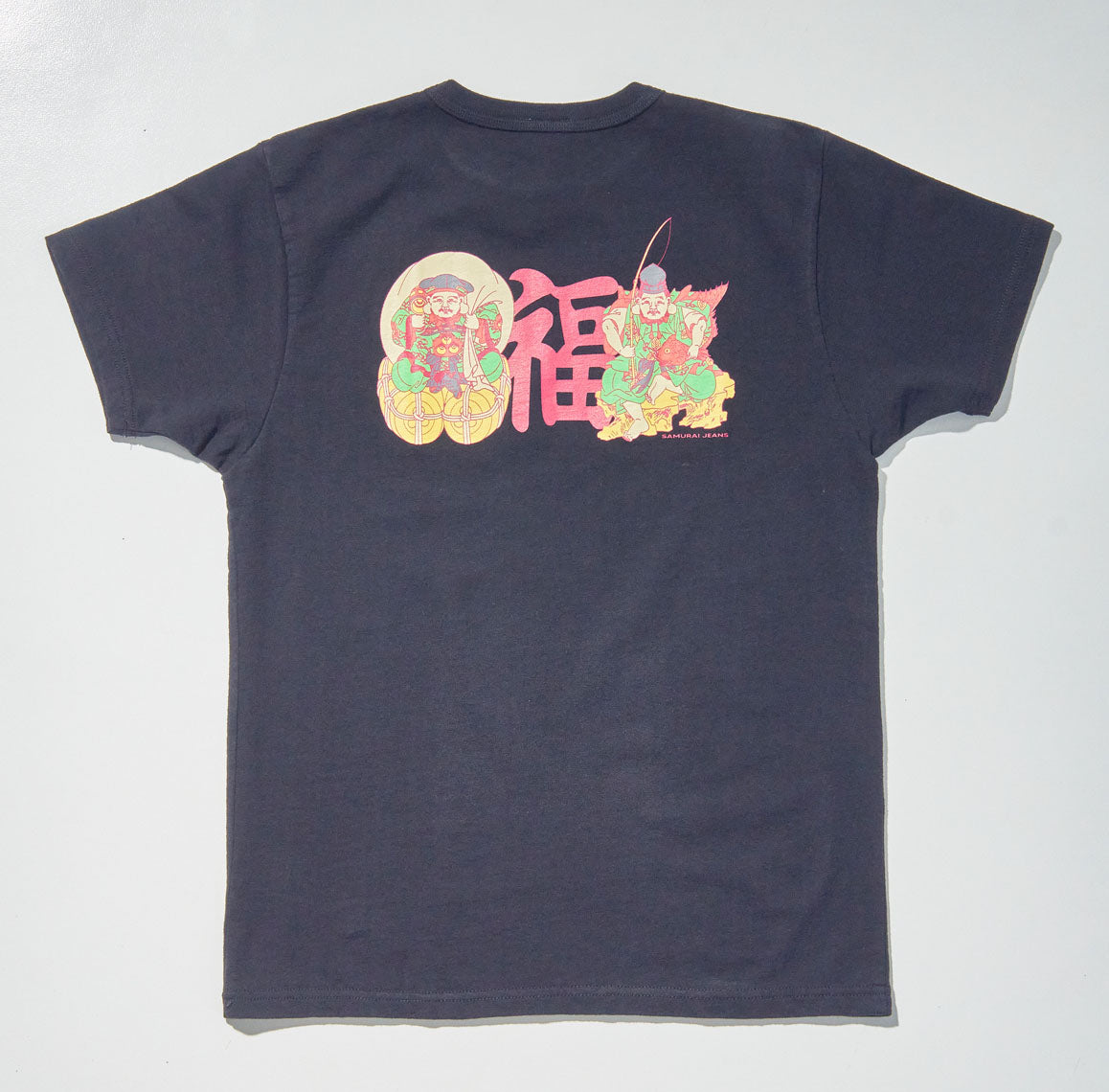 SJST25-105 Aged Cotton Inlay Loopwheel T-Shirt "Seven Gods"