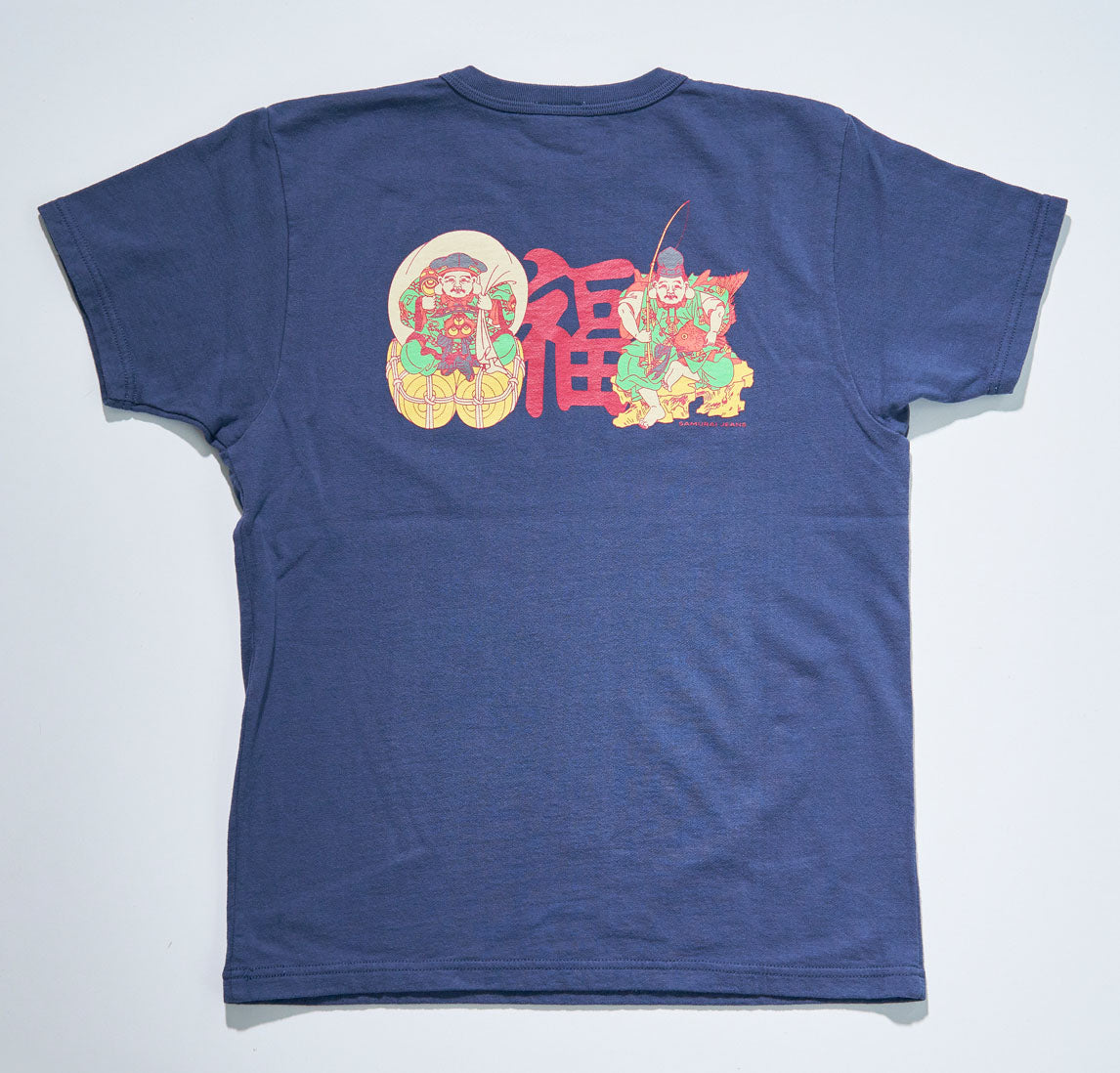 SJST25-105 Aged Cotton Inlay Loopwheel T-Shirt "Seven Gods"