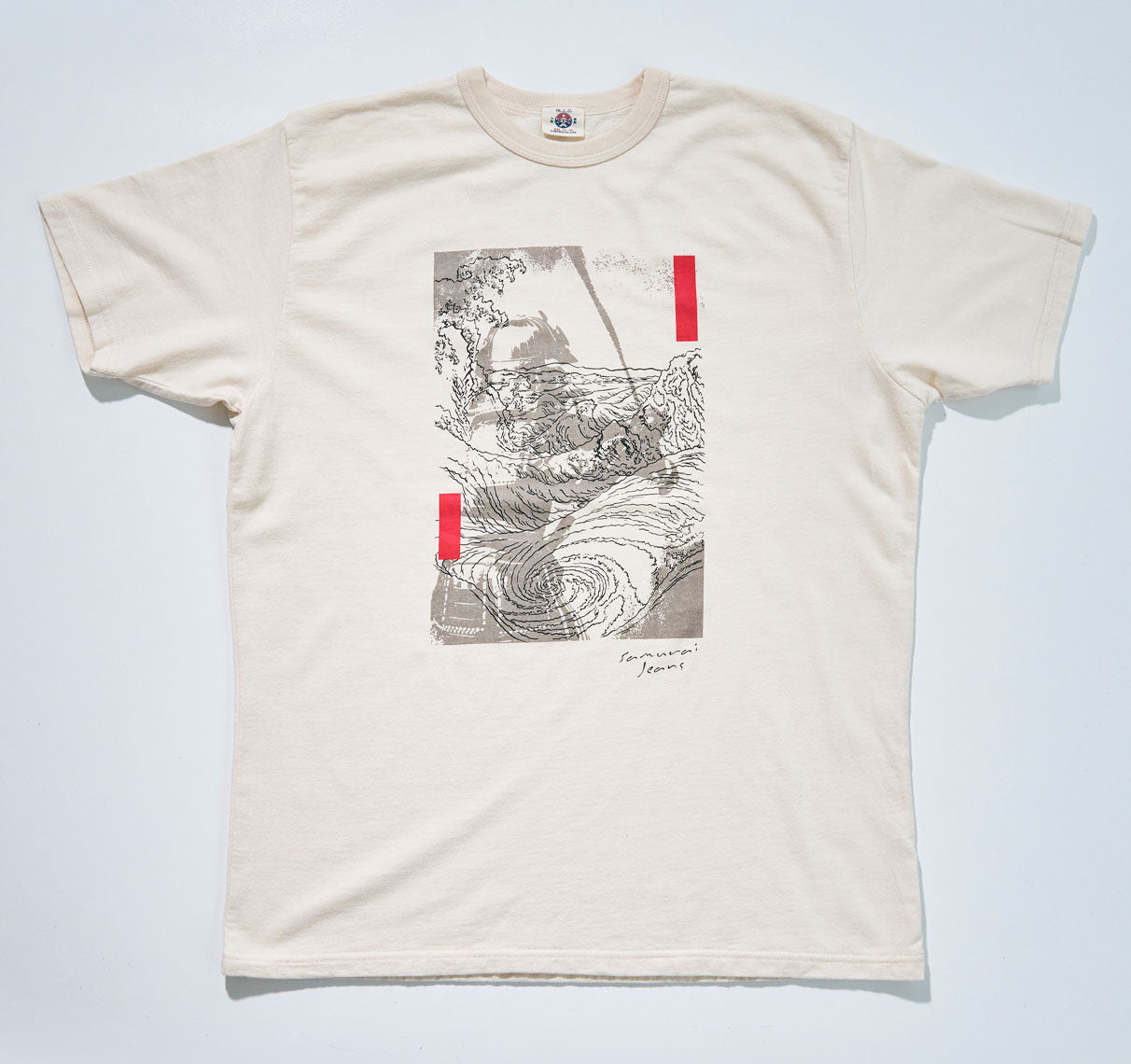 SJST25-106 Aged Cotton Inlay Loopwheel T-Shirt "RASEN"