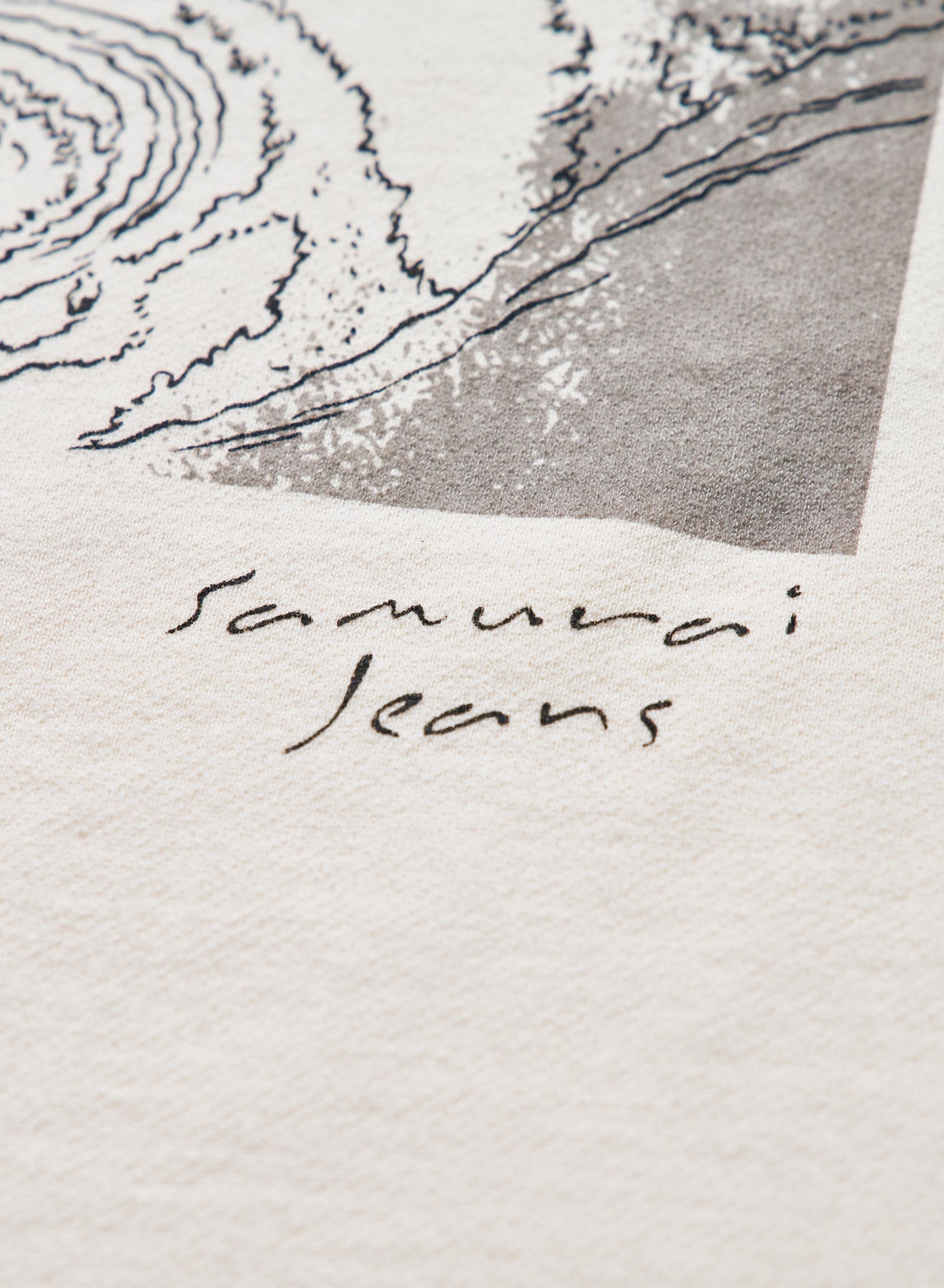 SJST25-106 Aged Cotton Inlay Loopwheel T-Shirt "RASEN"