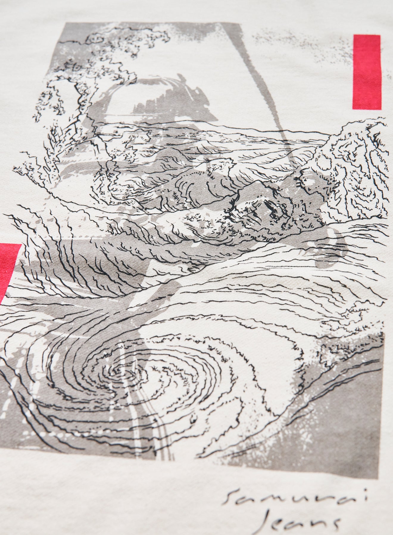 SJST25-106 Aged Cotton Inlay Loopwheel T-Shirt "RASEN"