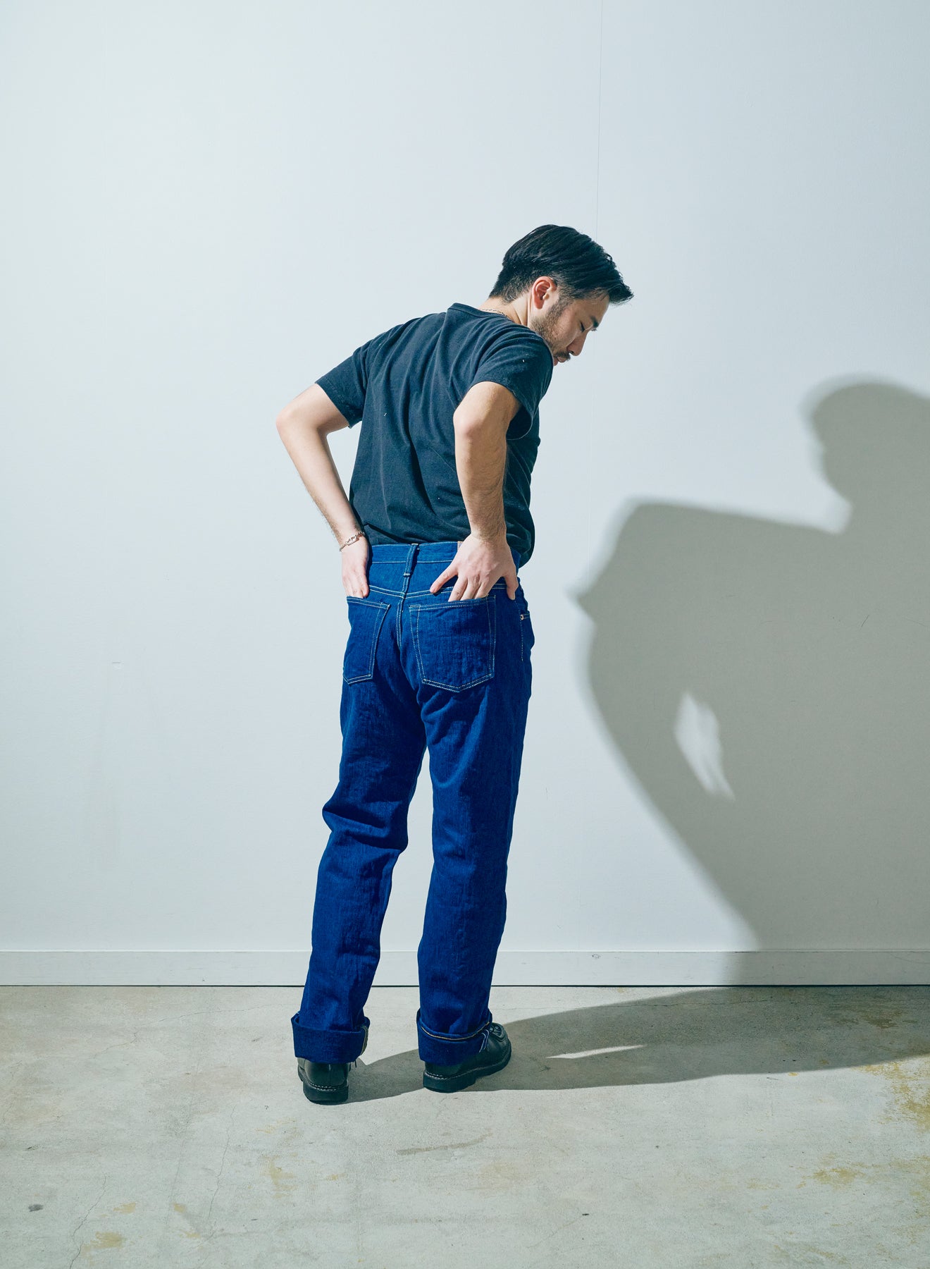 S6100XX15oz-SH Seigaiha Slim Straight Zipper model – SAMURAI JEANS