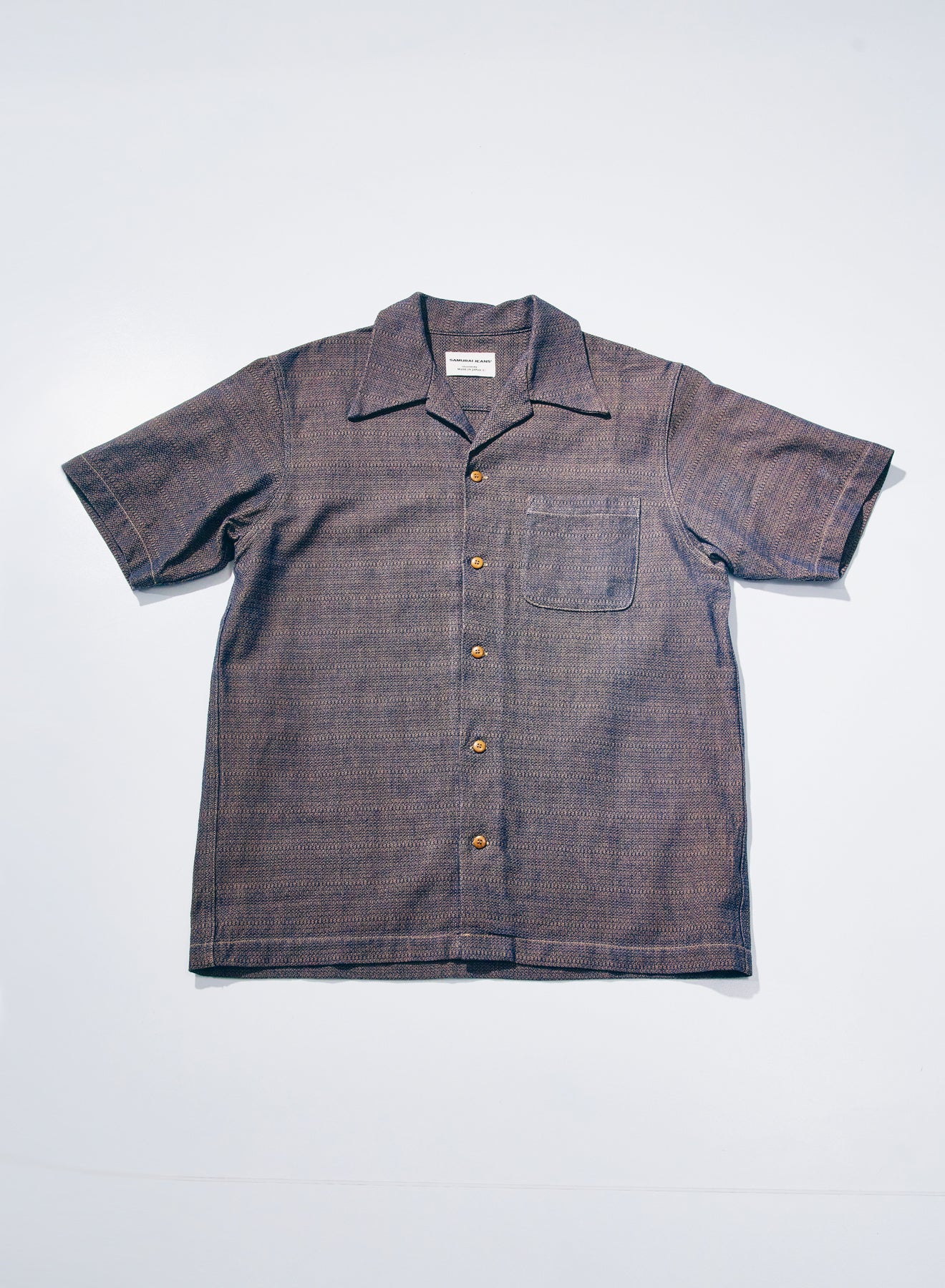 SOS26-KSK Kanoko Aimadara Open Collar Shirt