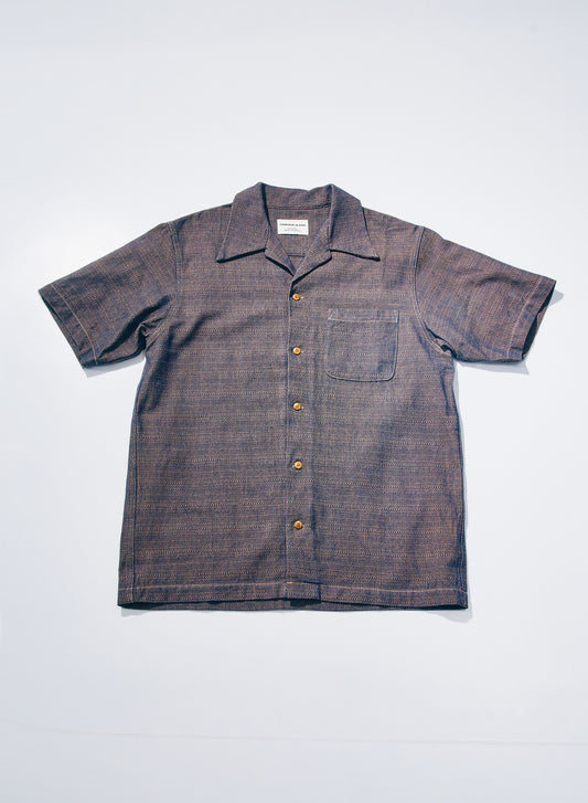 SOS26-KSK Kanoko Aimadara Open Collar Shirt