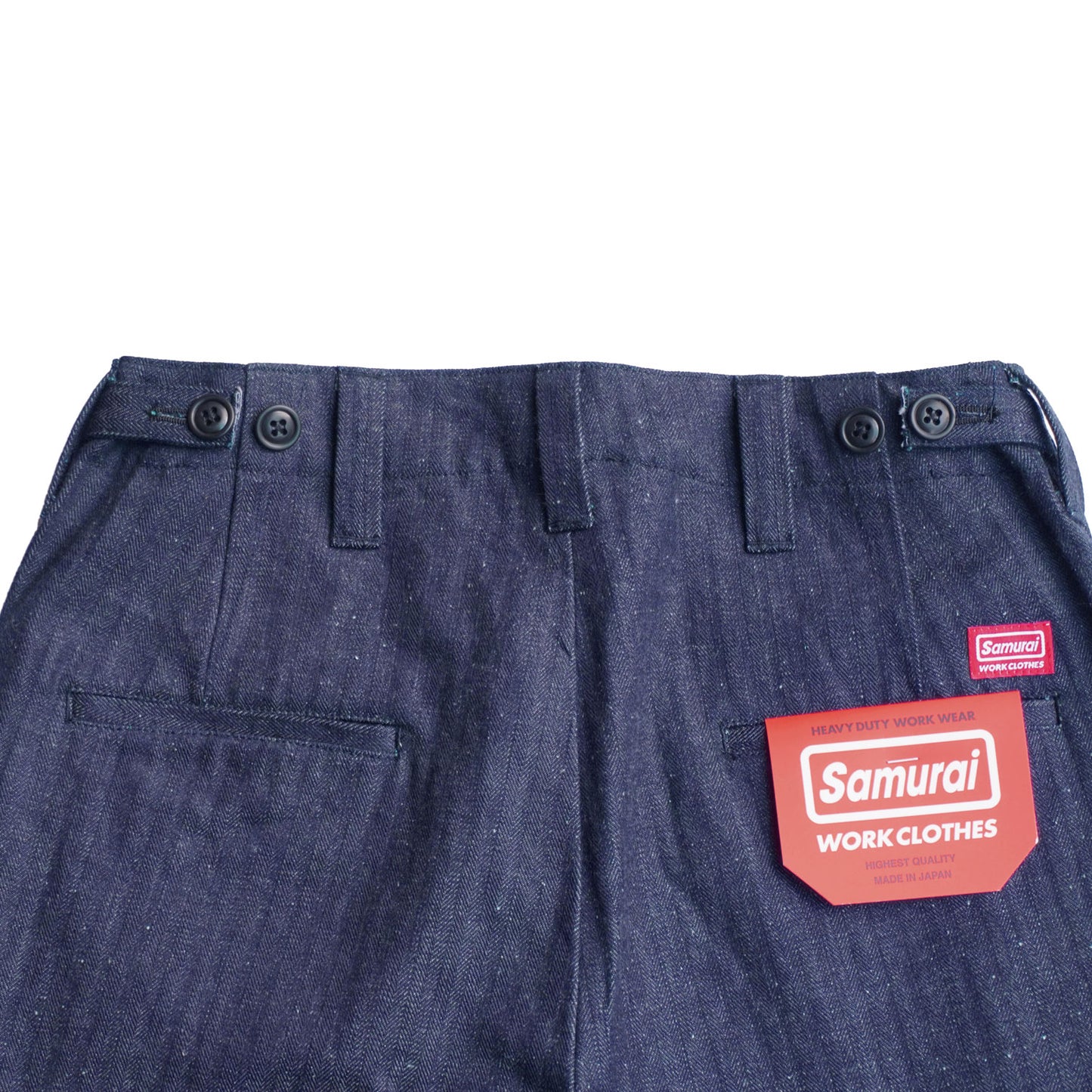 SWC600C-HBII　13oz へリンボン　ワイドトラウザーズ