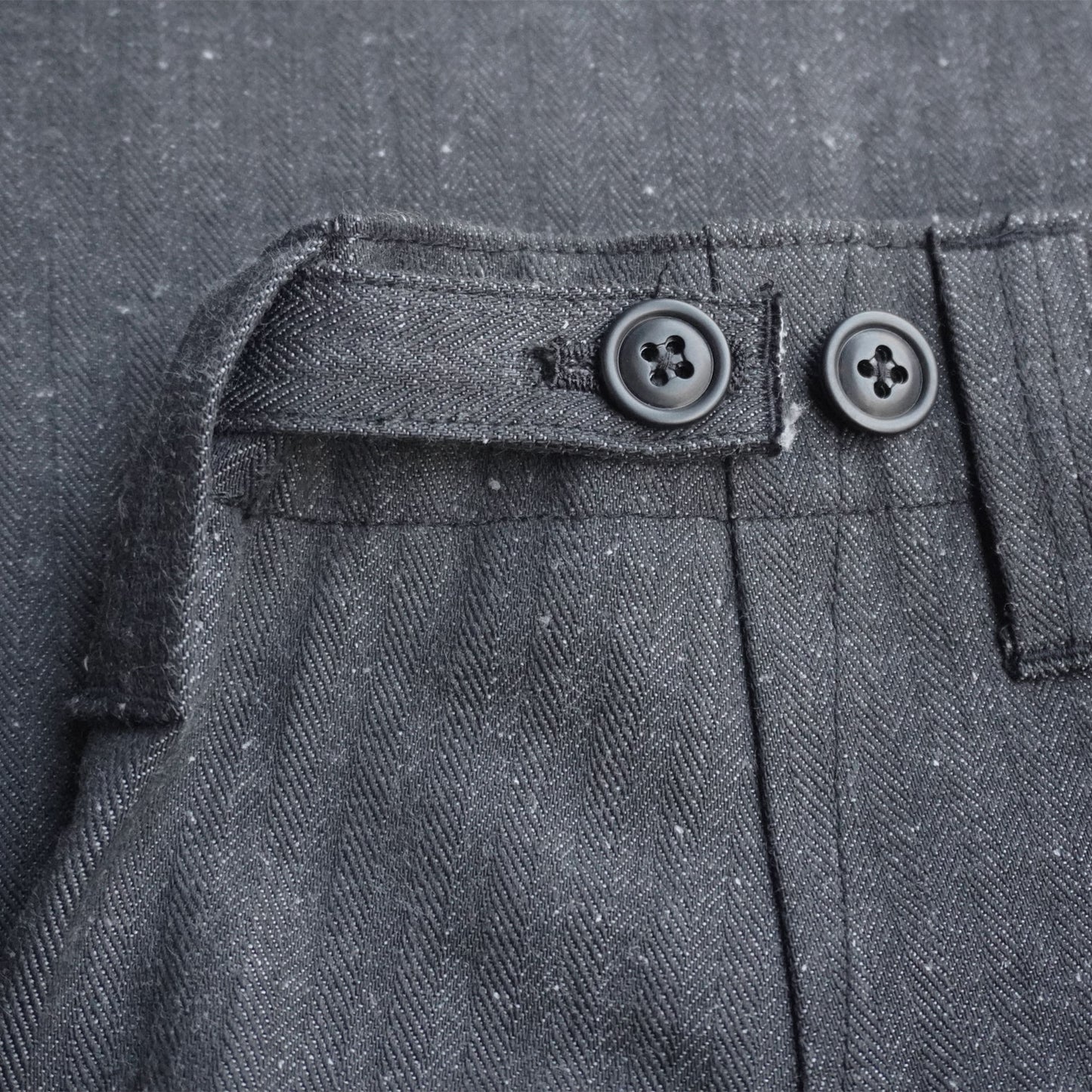 SWC600C-HBII　13oz へリンボン　ワイドトラウザーズ