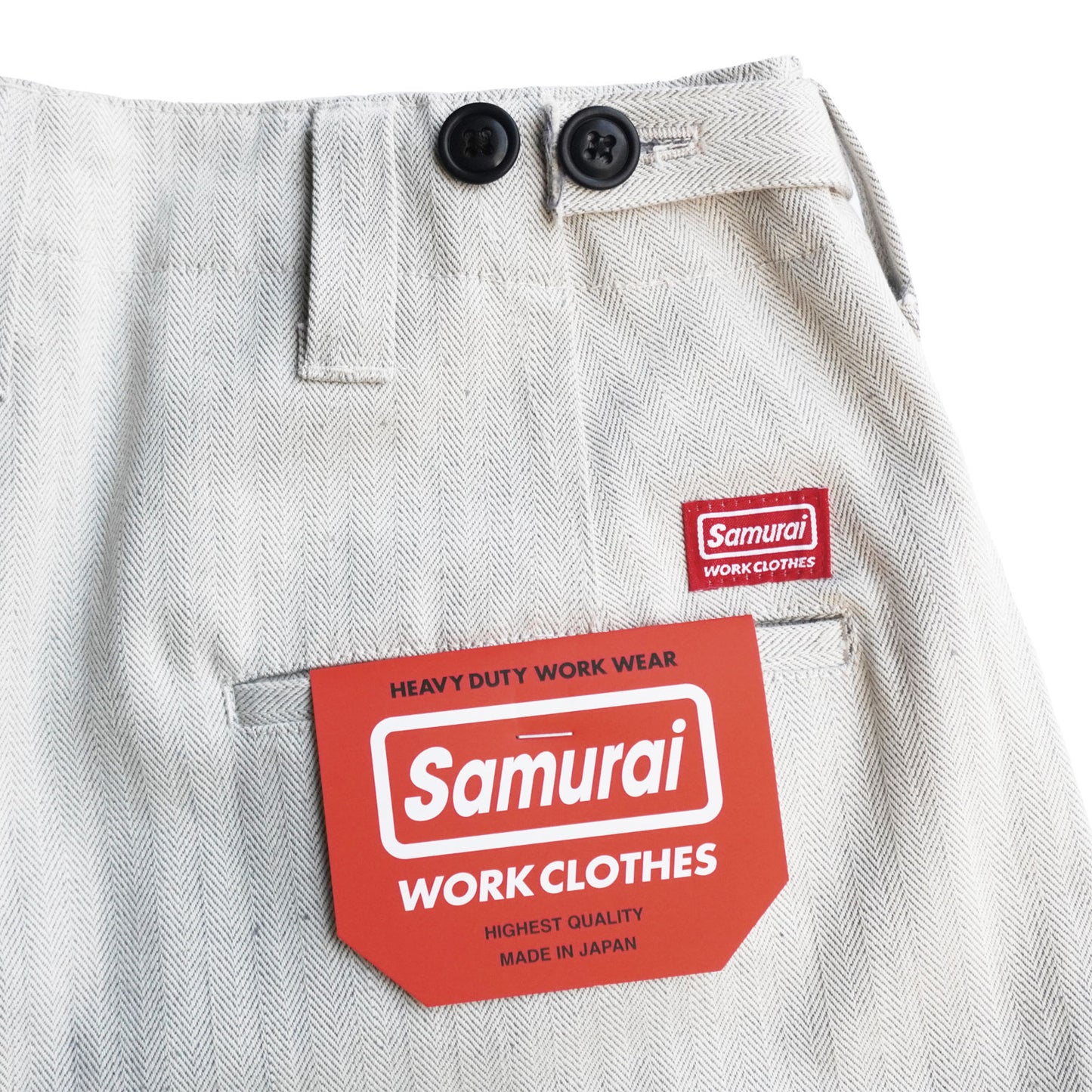 SWC600C-HBII　13oz へリンボン　ワイドトラウザーズ