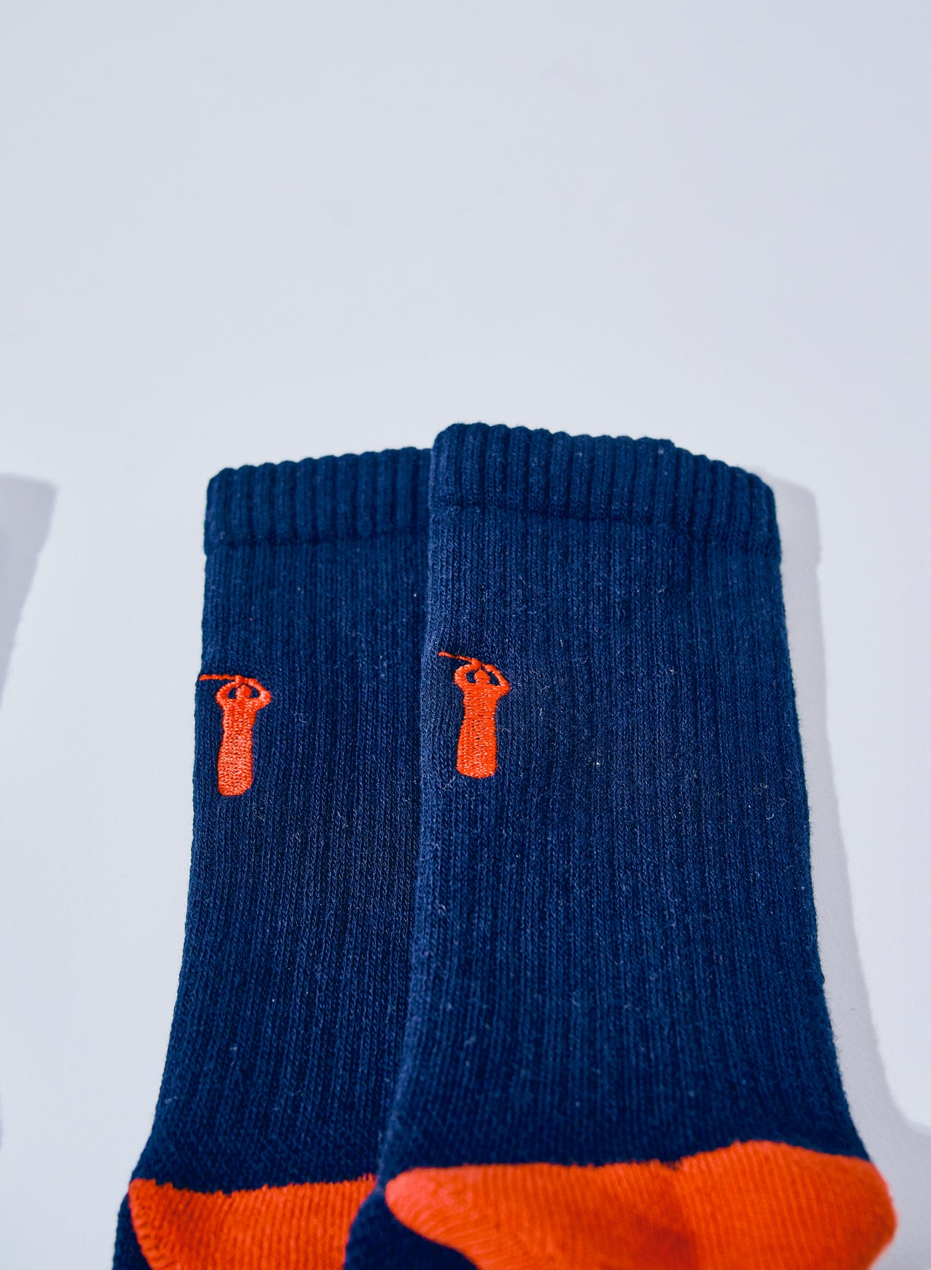 SJKS25-NEL 刺繍クルーソックス