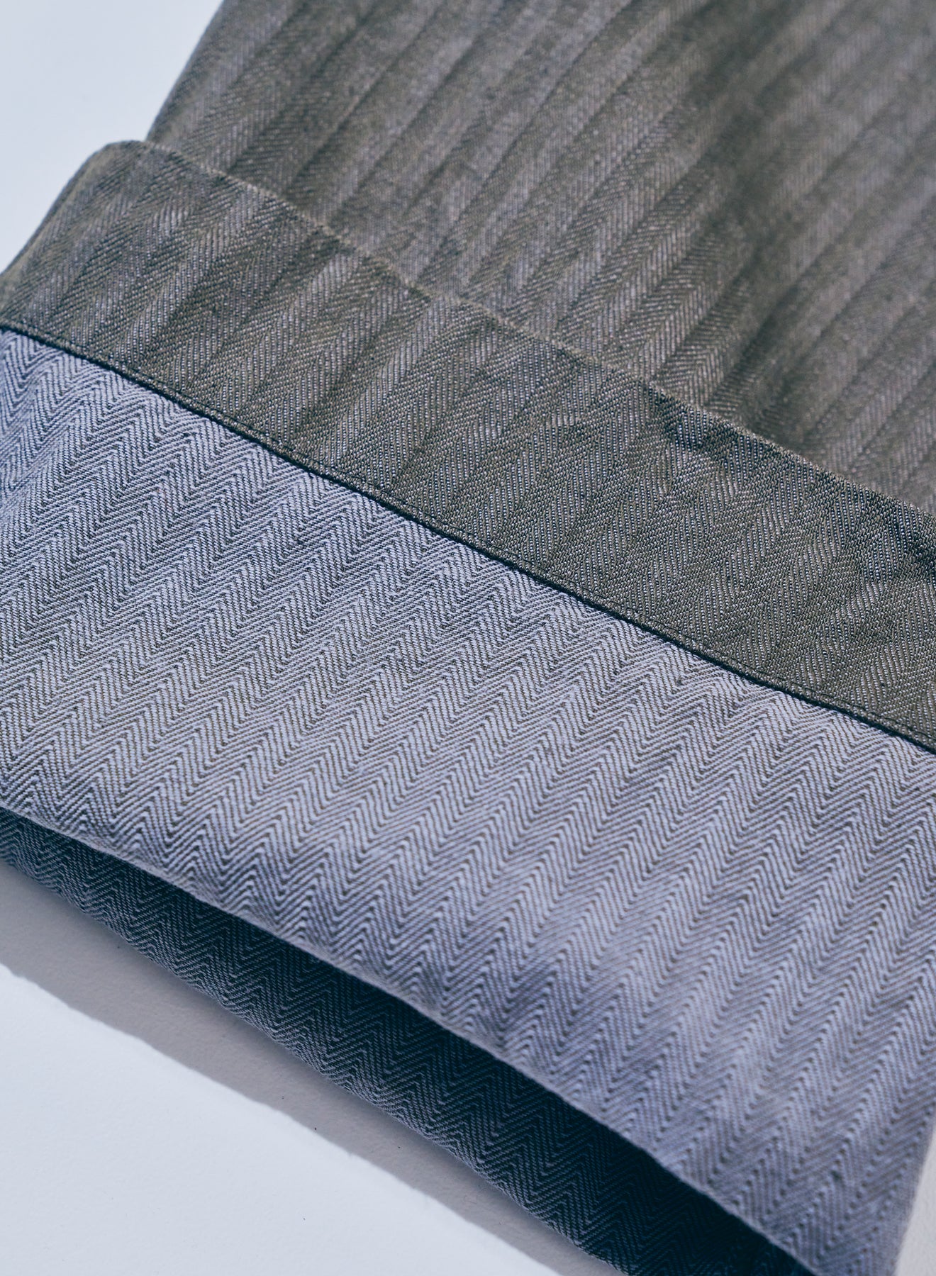 SWC600C-HBII　13oz へリンボン　ワイドトラウザーズ