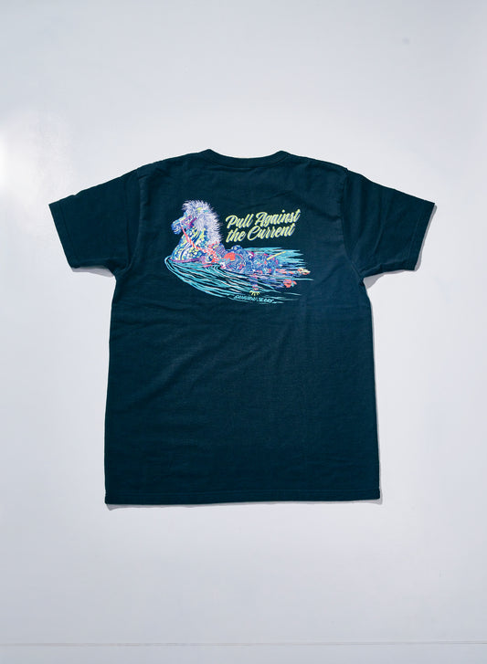 SJST26-106 (Aged Cotton Inlay Loopwheel T-Shirt)