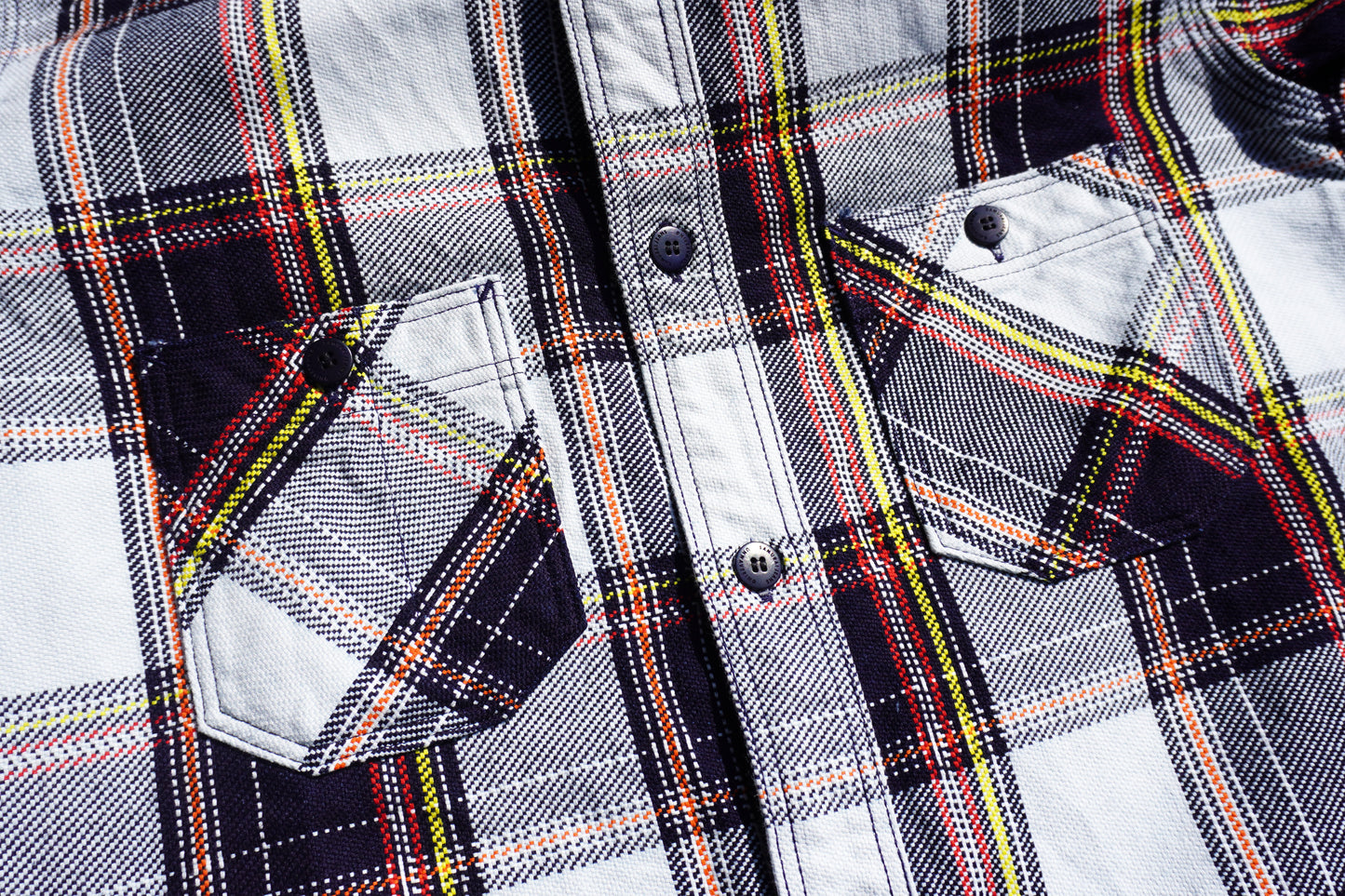 SIN24-02 Rope indigo heavy flannel work shirt