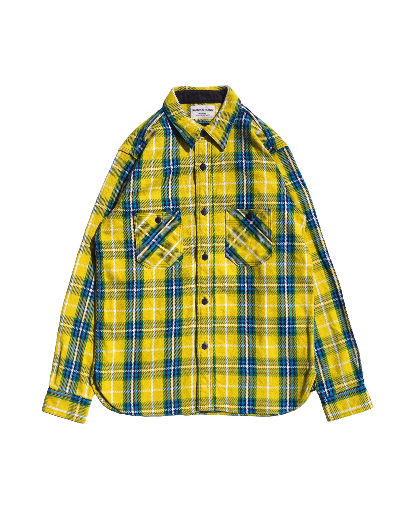 SIN24-02 Rope indigo heavy flannel work shirt