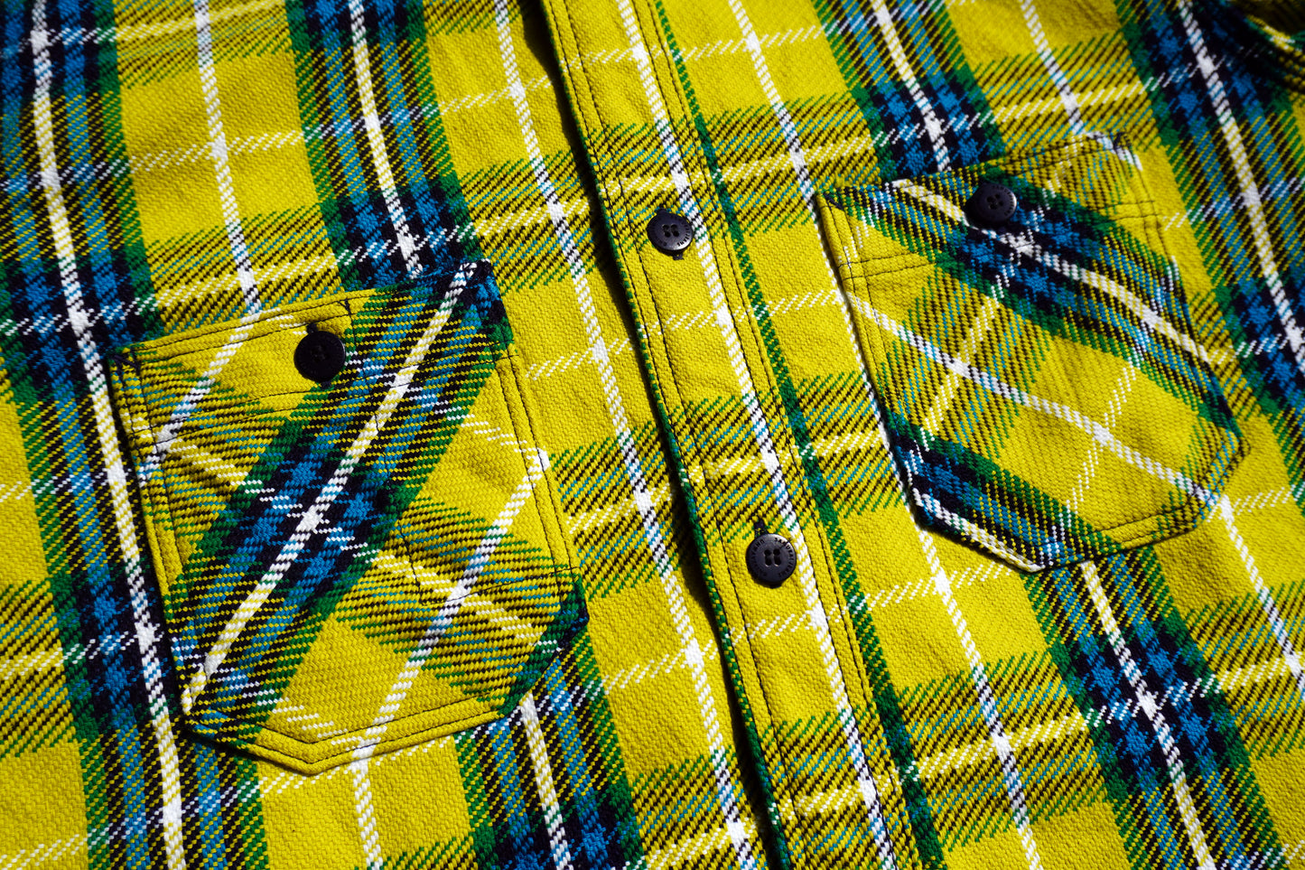 SIN24-02 Rope indigo heavy flannel work shirt