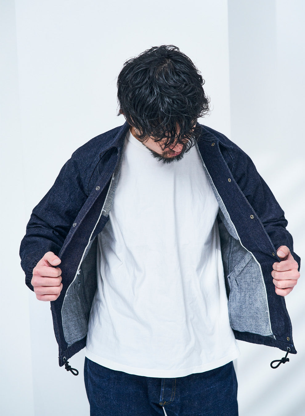 HJCJ-D15oz 15oz denim sports jacket